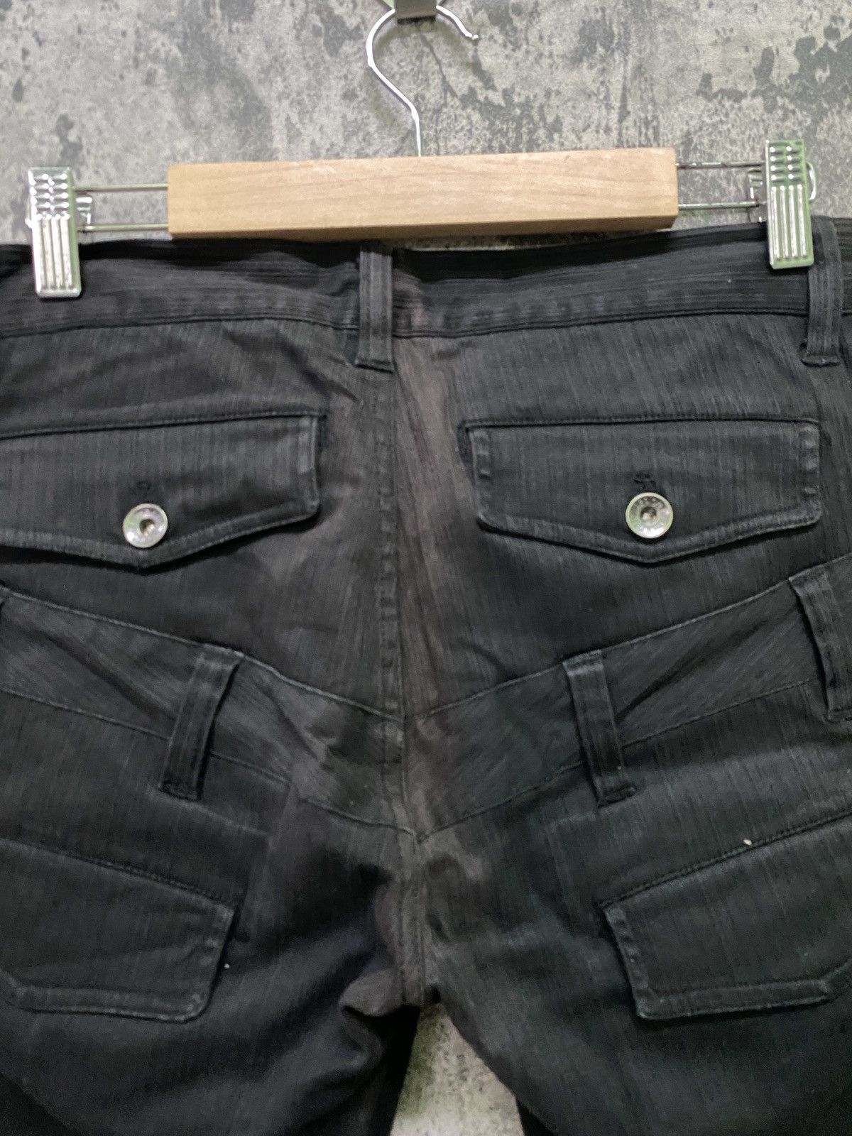 Japanese Brand Japan SEMANTIC DESIGN Double Waist Faded Striped Pants Size US 31 - 17 Thumbnail