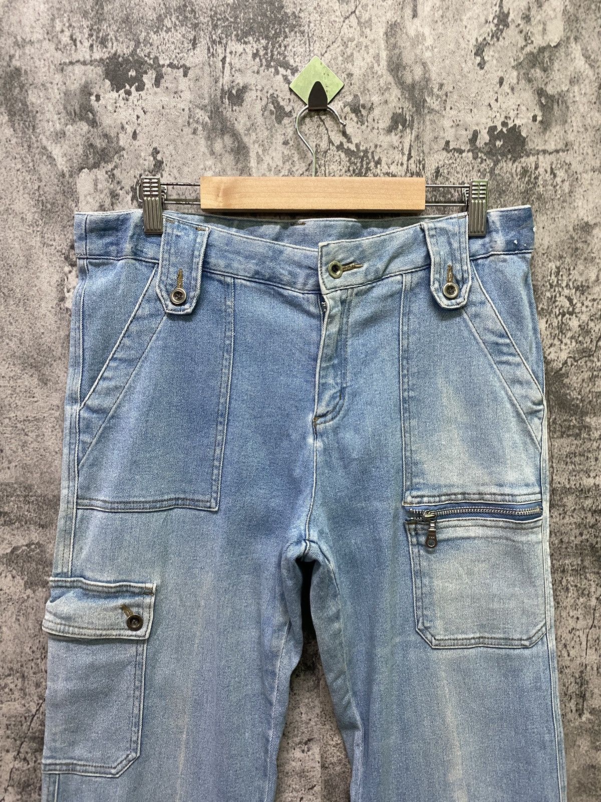 Japanese Brand Japan Otto Collection Flared Multi-pocket Bush Pant Denim Size US 32 / EU 48 - 3 Thumbnail