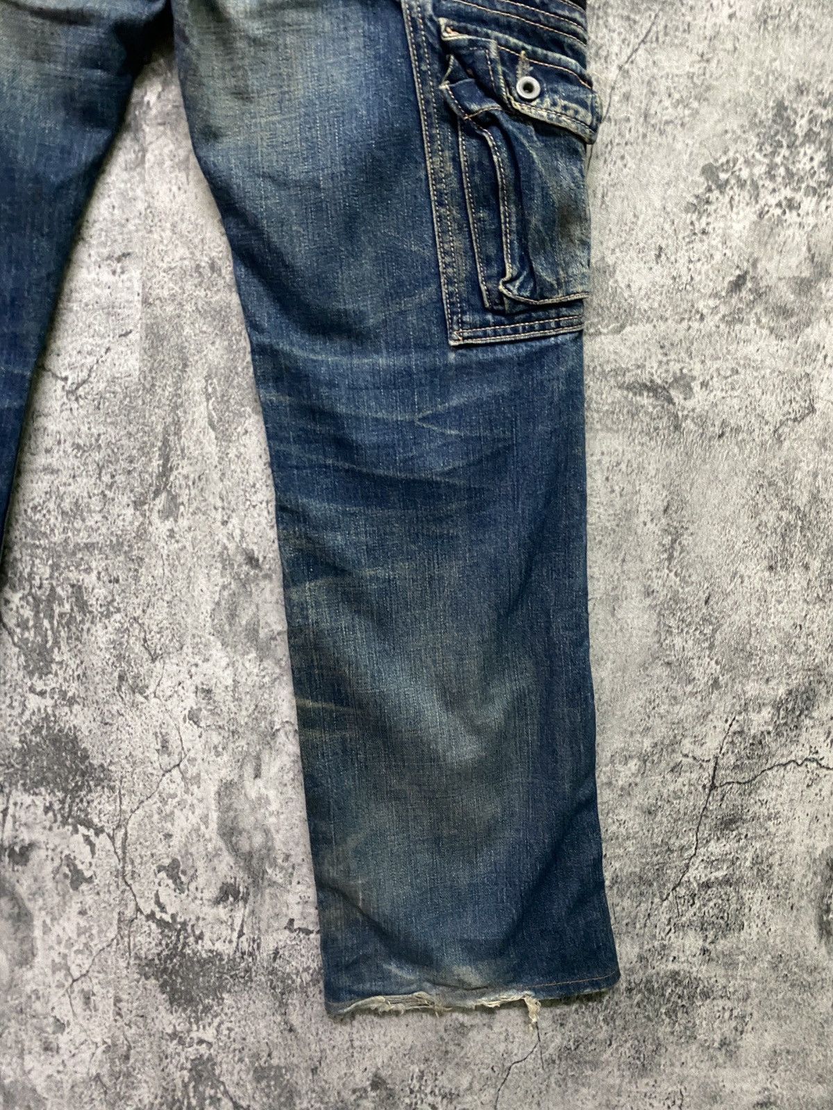 Japanese Brand JOHNBULL Japan Cargo Multipocket Distressed Jeans Size US 30 / EU 46 - 14 Thumbnail