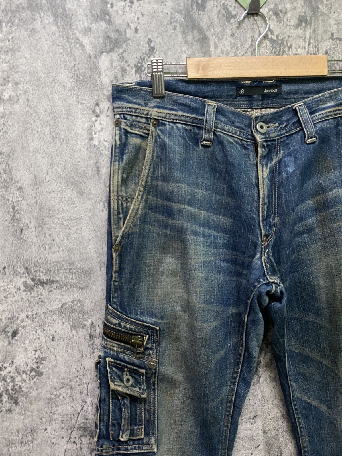 Japanese Brand JOHNBULL Japan Cargo Multipocket Distressed Jeans Size US 30 / EU 46 - 4 Thumbnail