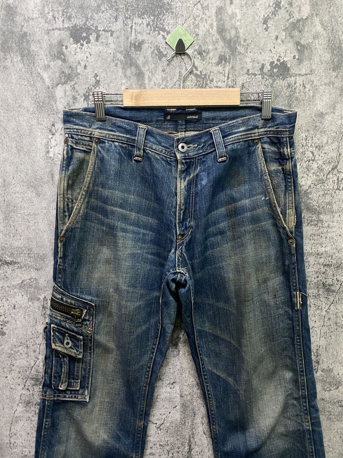 Japanese Brand JOHNBULL Japan Cargo Multipocket Distressed Jeans Size US 30 / EU 46 - 3 Thumbnail