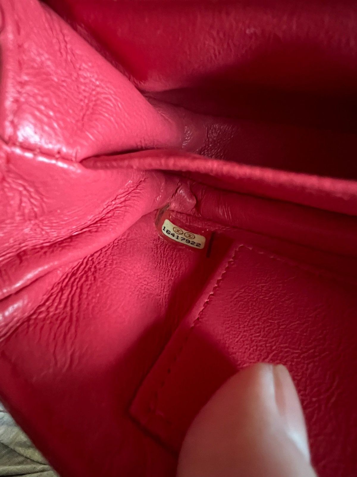 Chanel Chanel Coral Quilted Patent Leather Mini Classic Flap Bag Size ONE SIZE - 13 Thumbnail