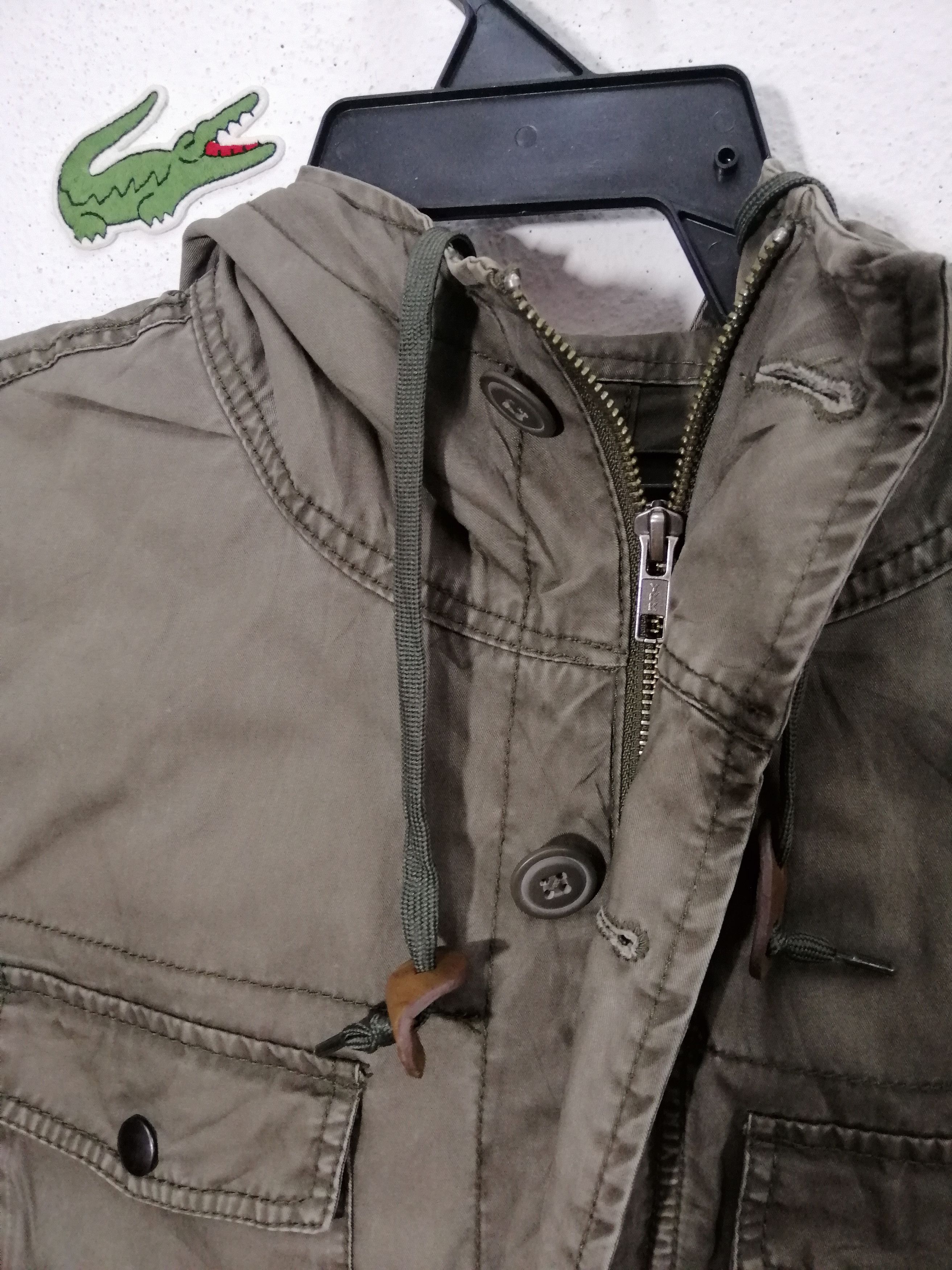 Japanese Brand × Other BACK NUMBER HOODIE MILITARY JACKET Size US S / EU 44-46 / 1 - 7 Thumbnail