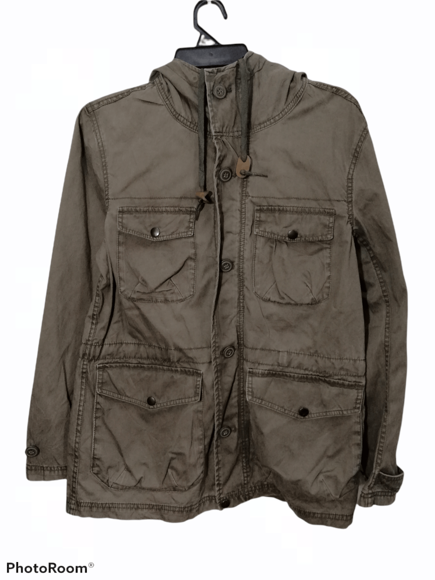 BACK NUMBER HOODIE MILITARY JACKET