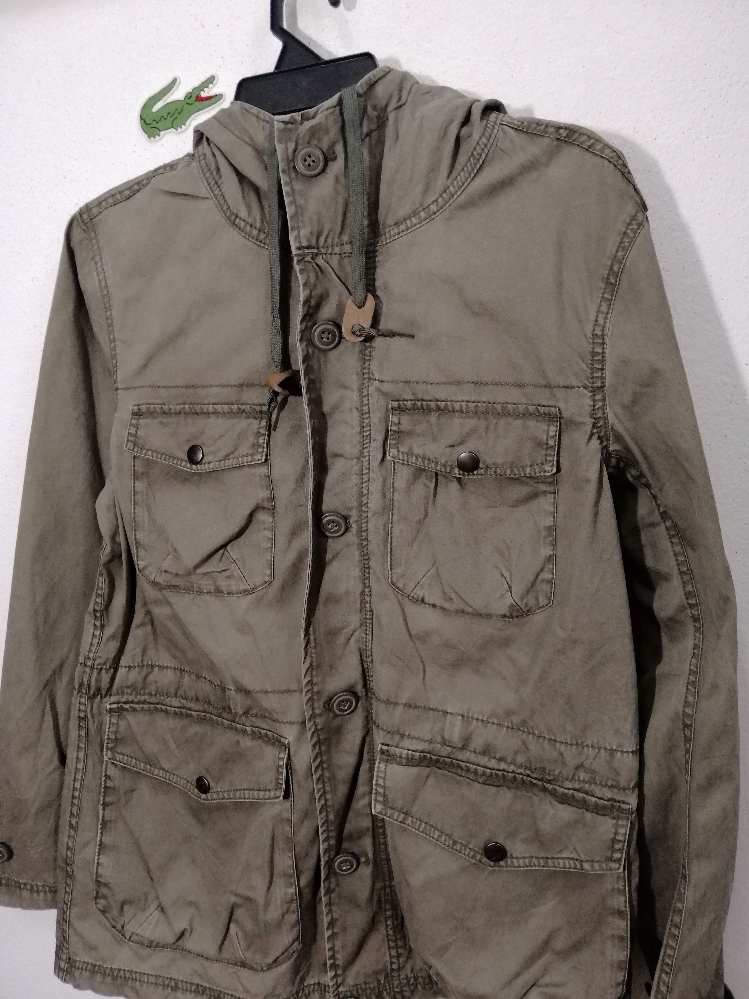 Japanese Brand × Other BACK NUMBER HOODIE MILITARY JACKET Size US S / EU 44-46 / 1 - 12 Thumbnail