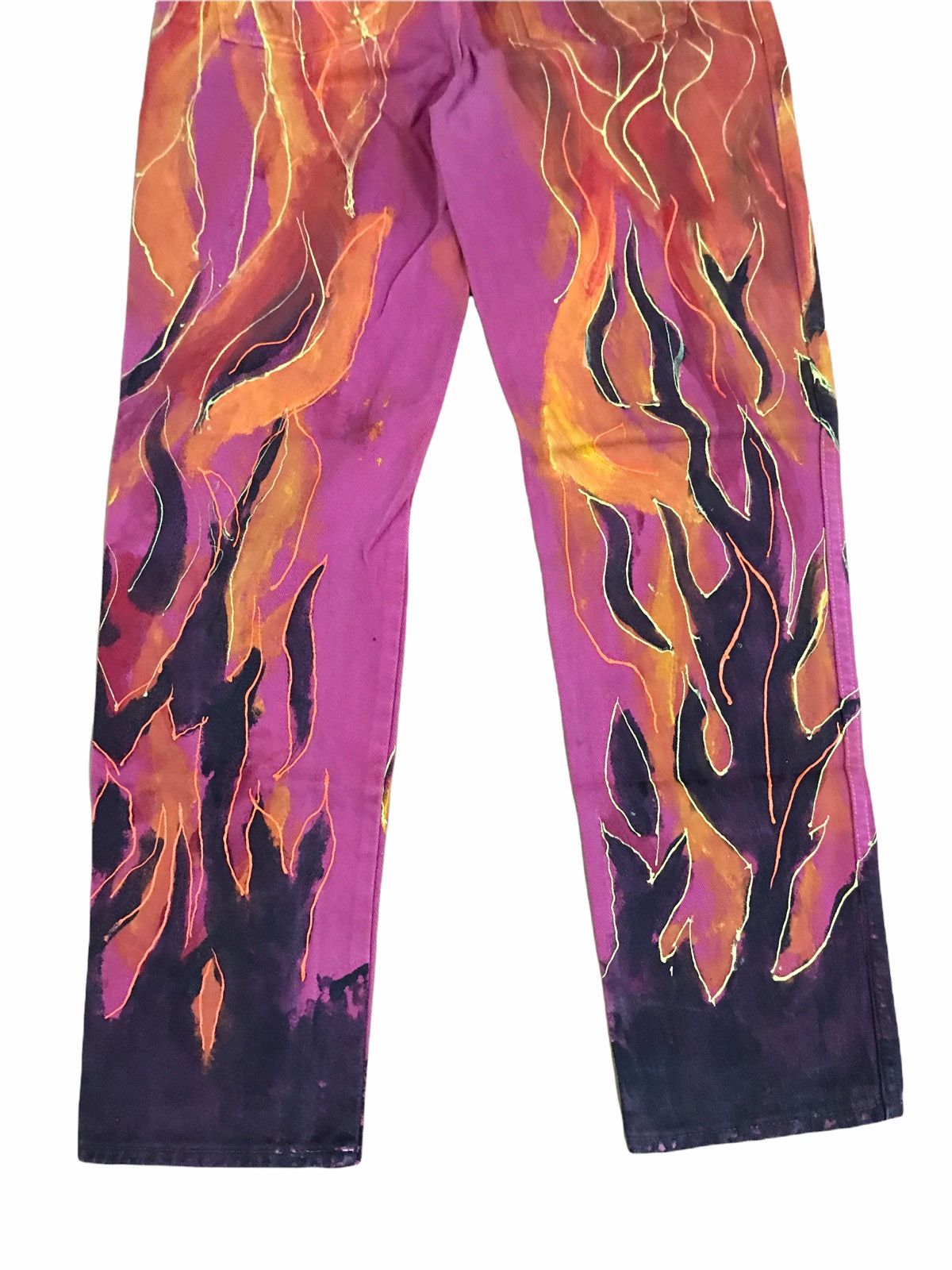 Route 66 × Vintage American Vintage Route 66 Very Dope Fire Pants Size US 29 - 5 Thumbnail