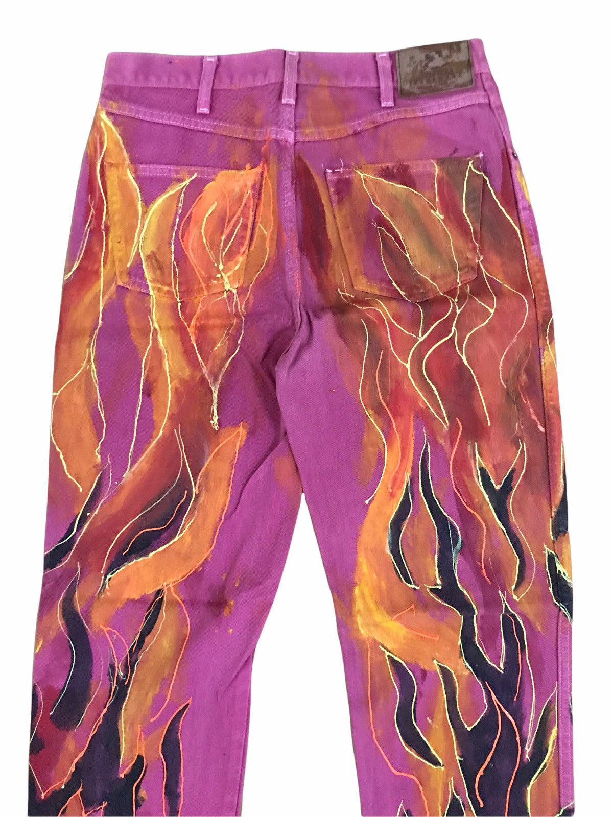 Route 66 × Vintage American Vintage Route 66 Very Dope Fire Pants Size US 29 - 4 Thumbnail