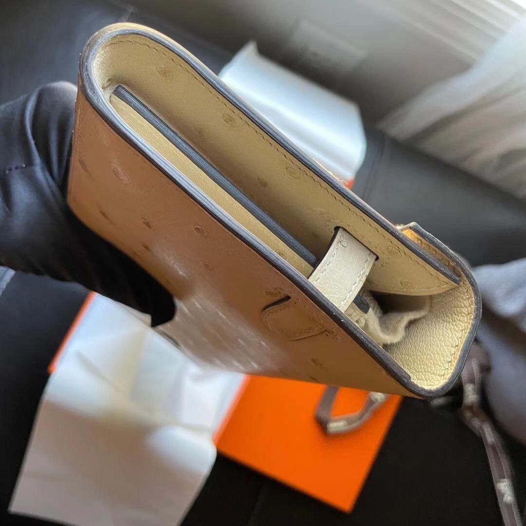 Hermes Kelly Classique To Go Wallet Ostrich Leather Gold Hardware Size ONE SIZE - 5 Thumbnail