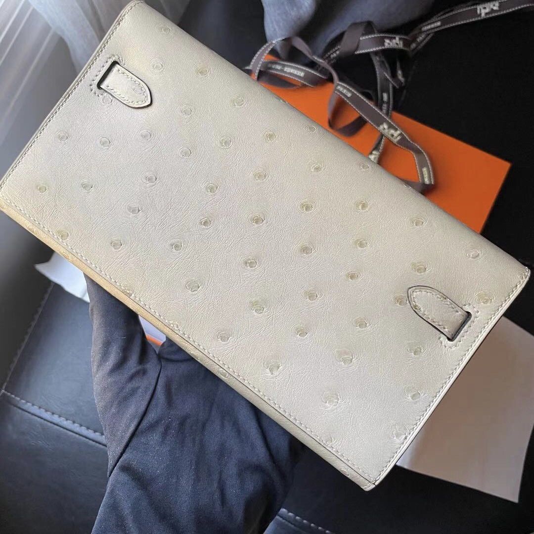 Hermes Kelly Classique To Go Wallet Ostrich Leather Gold Hardware Size ONE SIZE - 2 Thumbnail