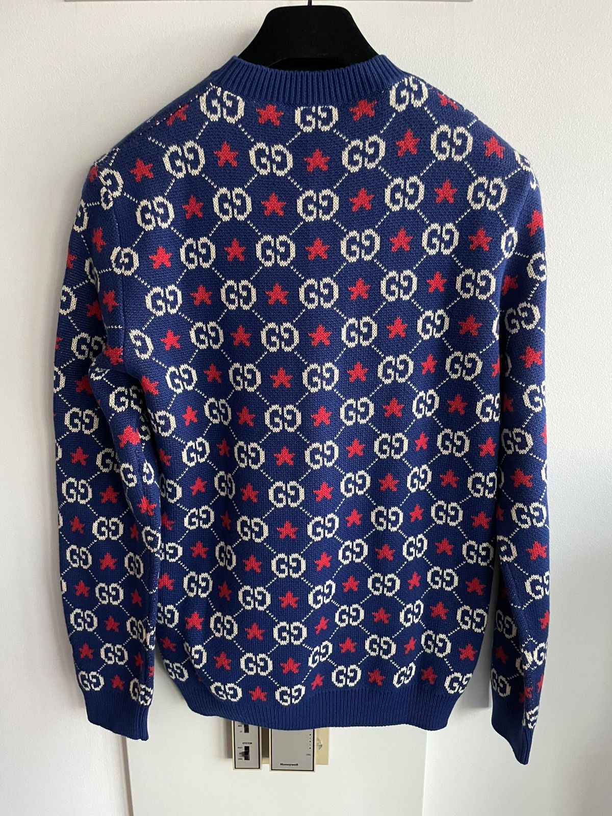 Gucci $2,500 Value NEW Rare Runway Brand NEW GG Logo Star Sweater Size US M / EU 48-50 / 2 - 4 Thumbnail