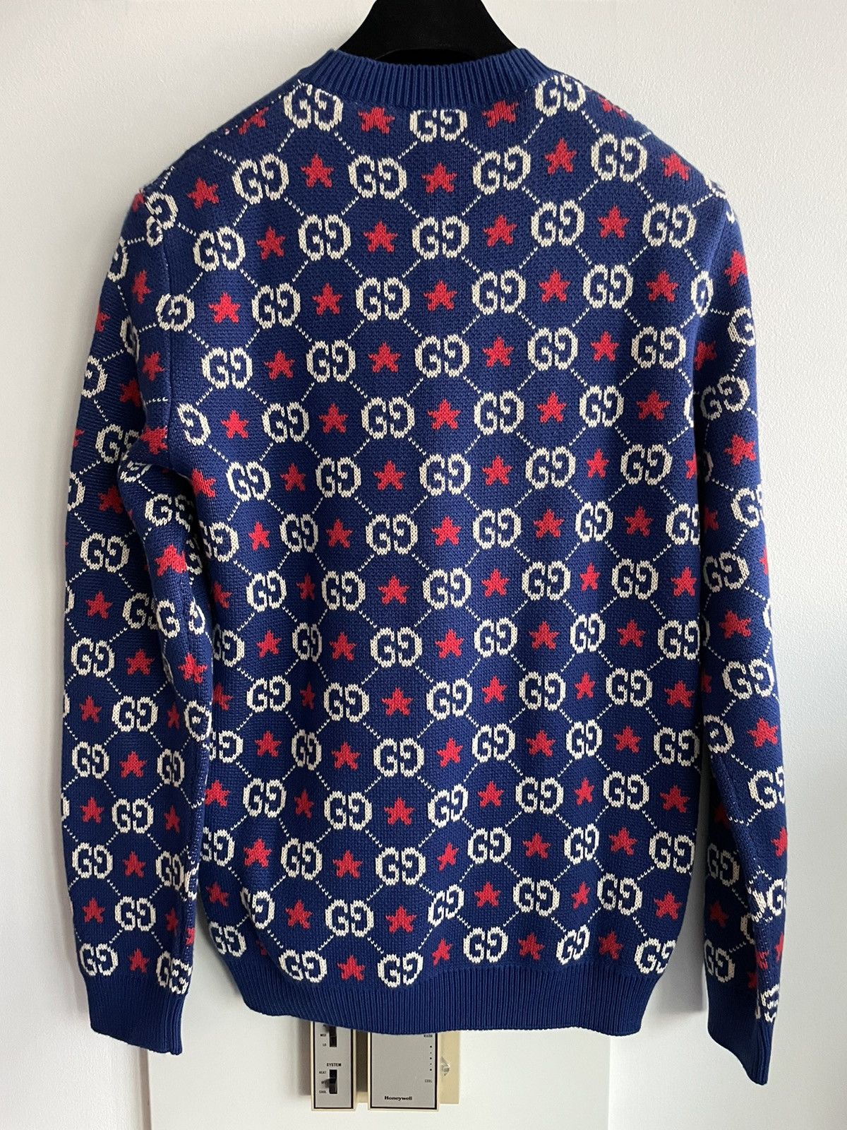 Gucci $2,500 Value NEW Rare Runway Brand NEW GG Logo Star Sweater Size US M / EU 48-50 / 2 - 18 Thumbnail
