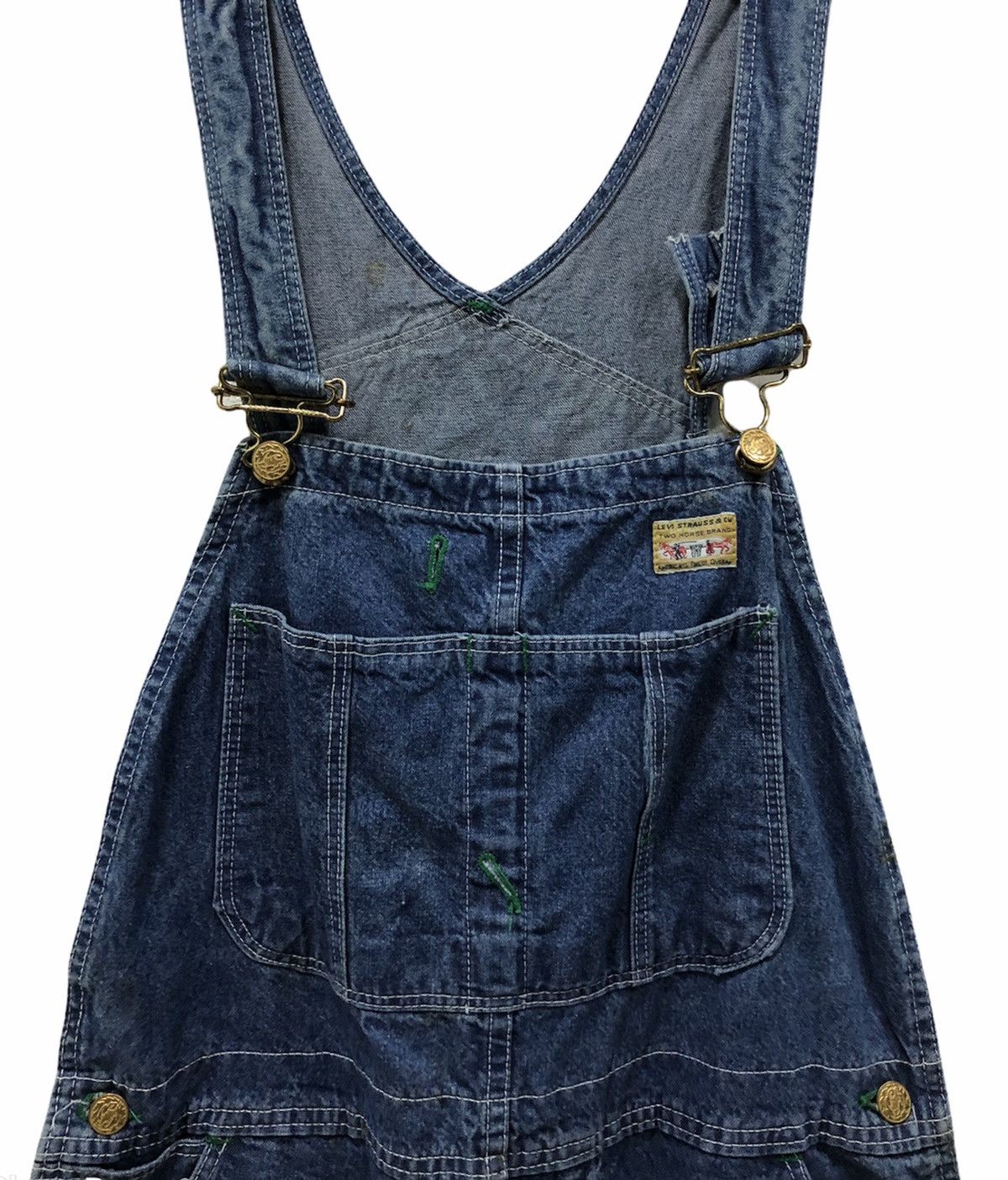 Levi's × Levi's Vintage Clothing × Vintage Vintage Y2K Levi’s Denim Overalls Two Horse Brand Workwear Size US 33 - 3 Thumbnail