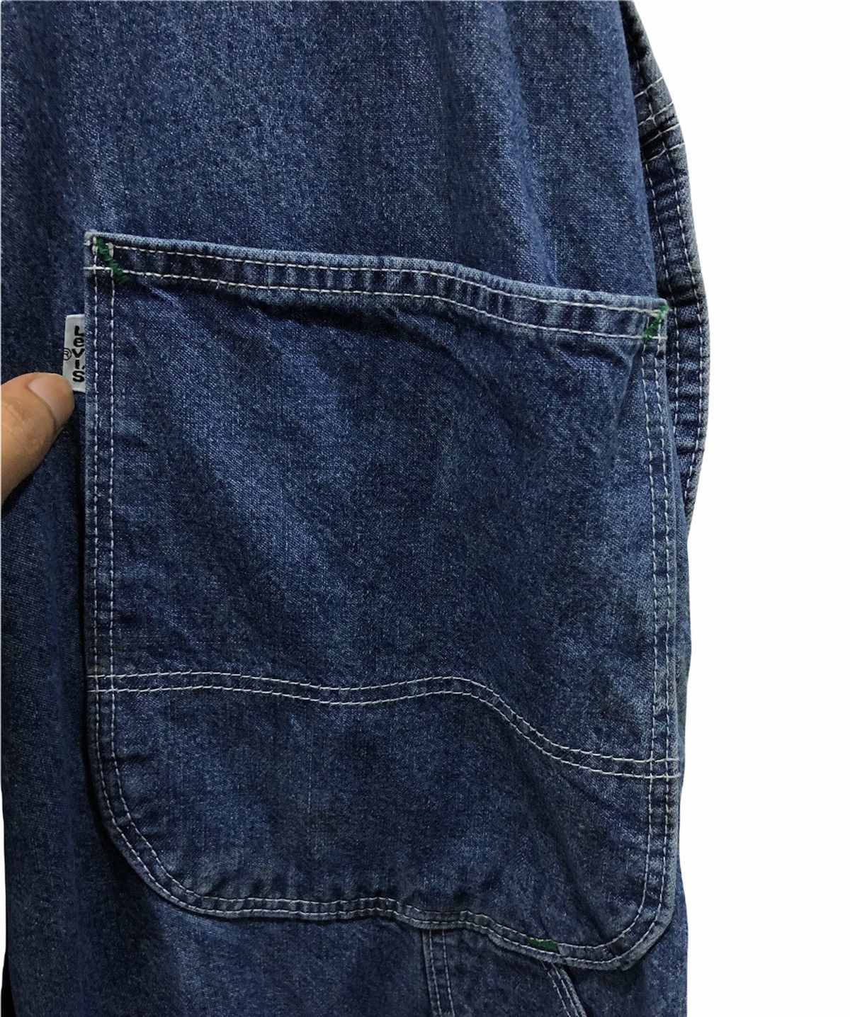 Levi's × Levi's Vintage Clothing × Vintage Vintage Y2K Levi’s Denim Overalls Two Horse Brand Workwear Size US 33 - 8 Thumbnail
