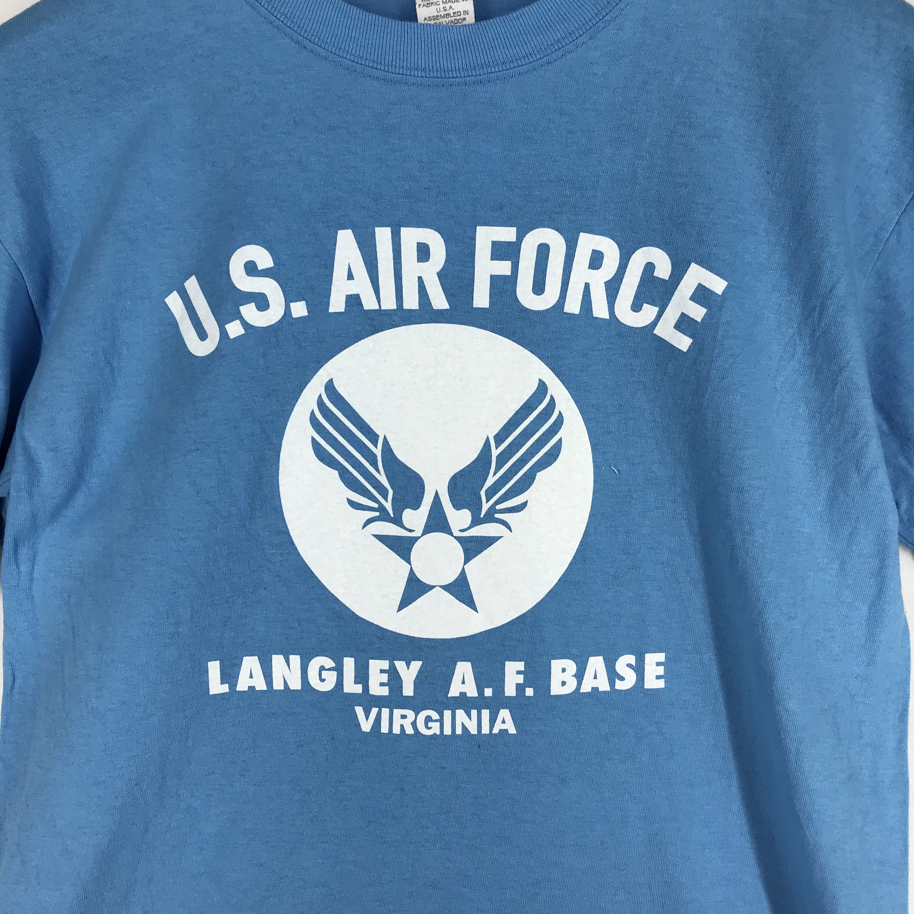 Vintage 90s Vintage US AIR FORCE VIRGINIA Crew Neck T Shirt #2317-80 Size US S / EU 44-46 / 1 - 3 Thumbnail