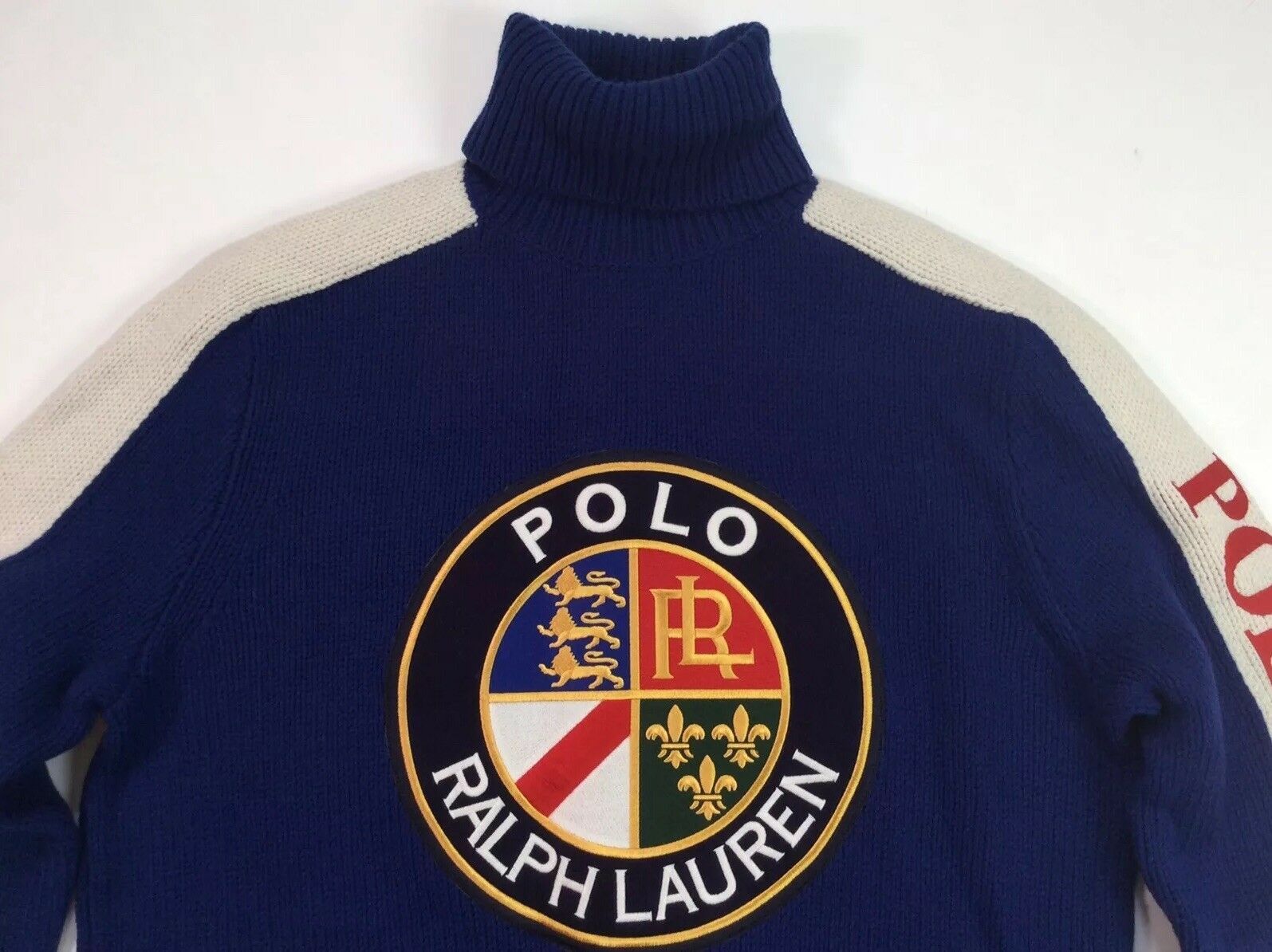 Image of Polo Ralph Laurent Cookie Patch Suicide Sweater Xl, Men's