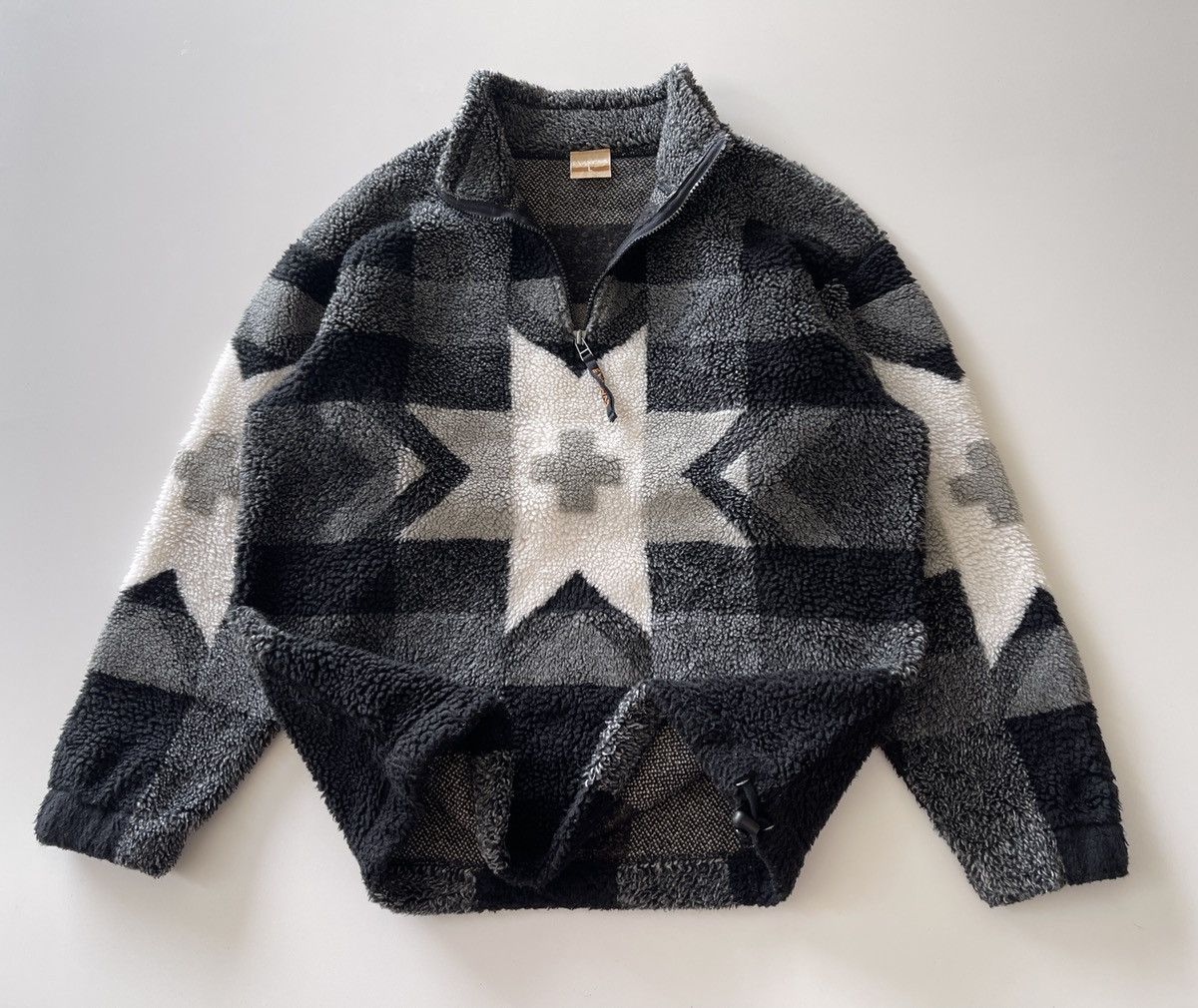 Mizuno Vintage Mizuno Teddy Fleece Printed Jacket Size US L / EU 52-54 / 3 - 8 Thumbnail