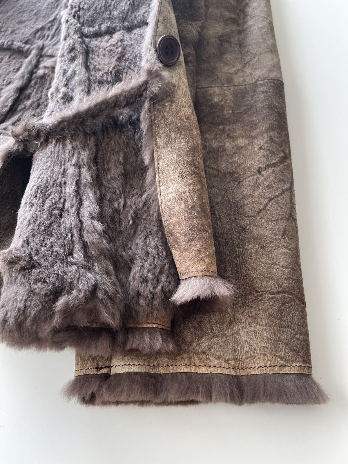 Vintage Vintage Rabbit Fur Patchwork Jacket Size L / US 10 / IT 46 - 16 Thumbnail