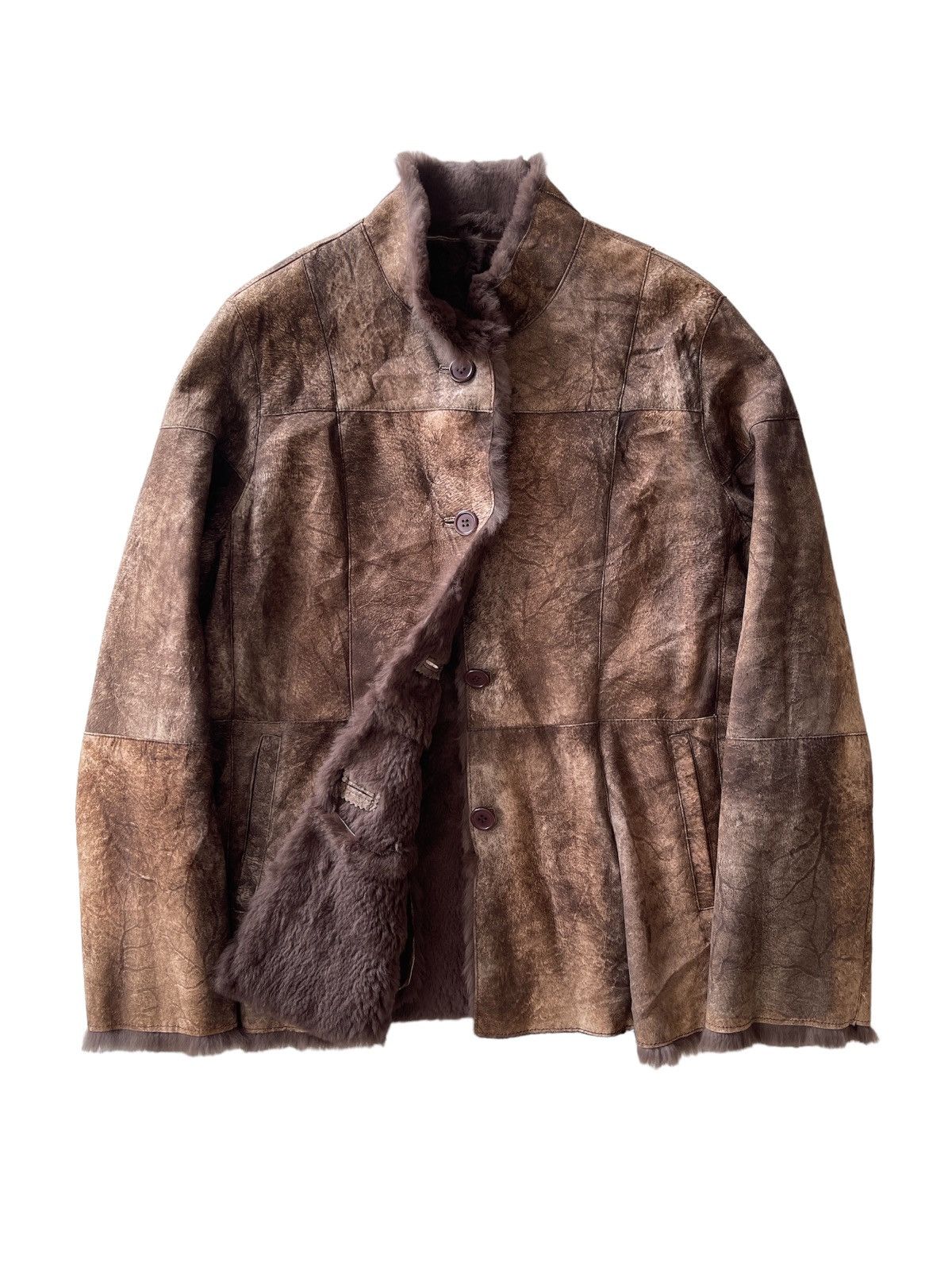 Vintage Vintage Rabbit Fur Patchwork Jacket Size L / US 10 / IT 46 - 3 Thumbnail