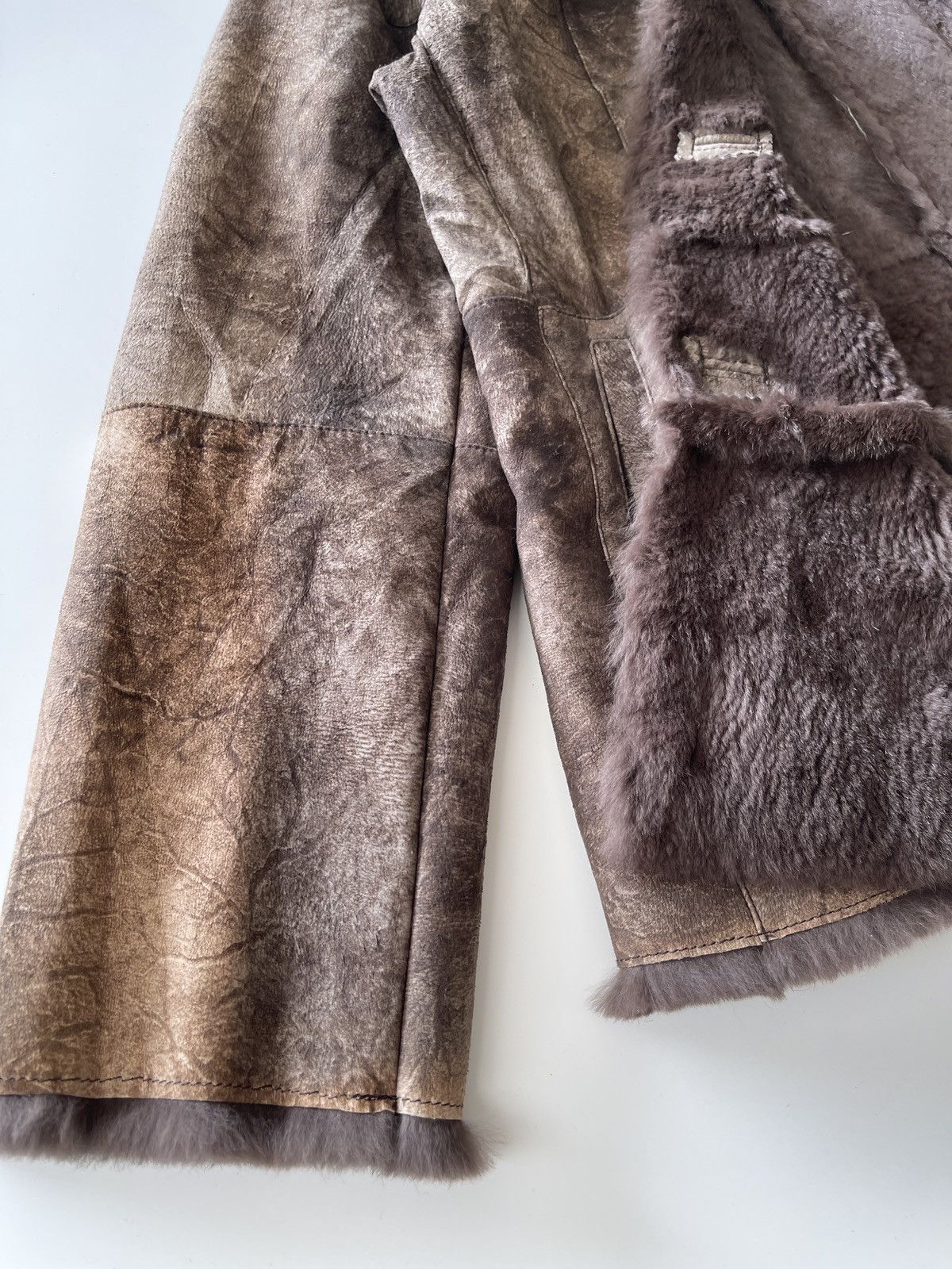 Vintage Vintage Rabbit Fur Patchwork Jacket Size L / US 10 / IT 46 - 17 Thumbnail