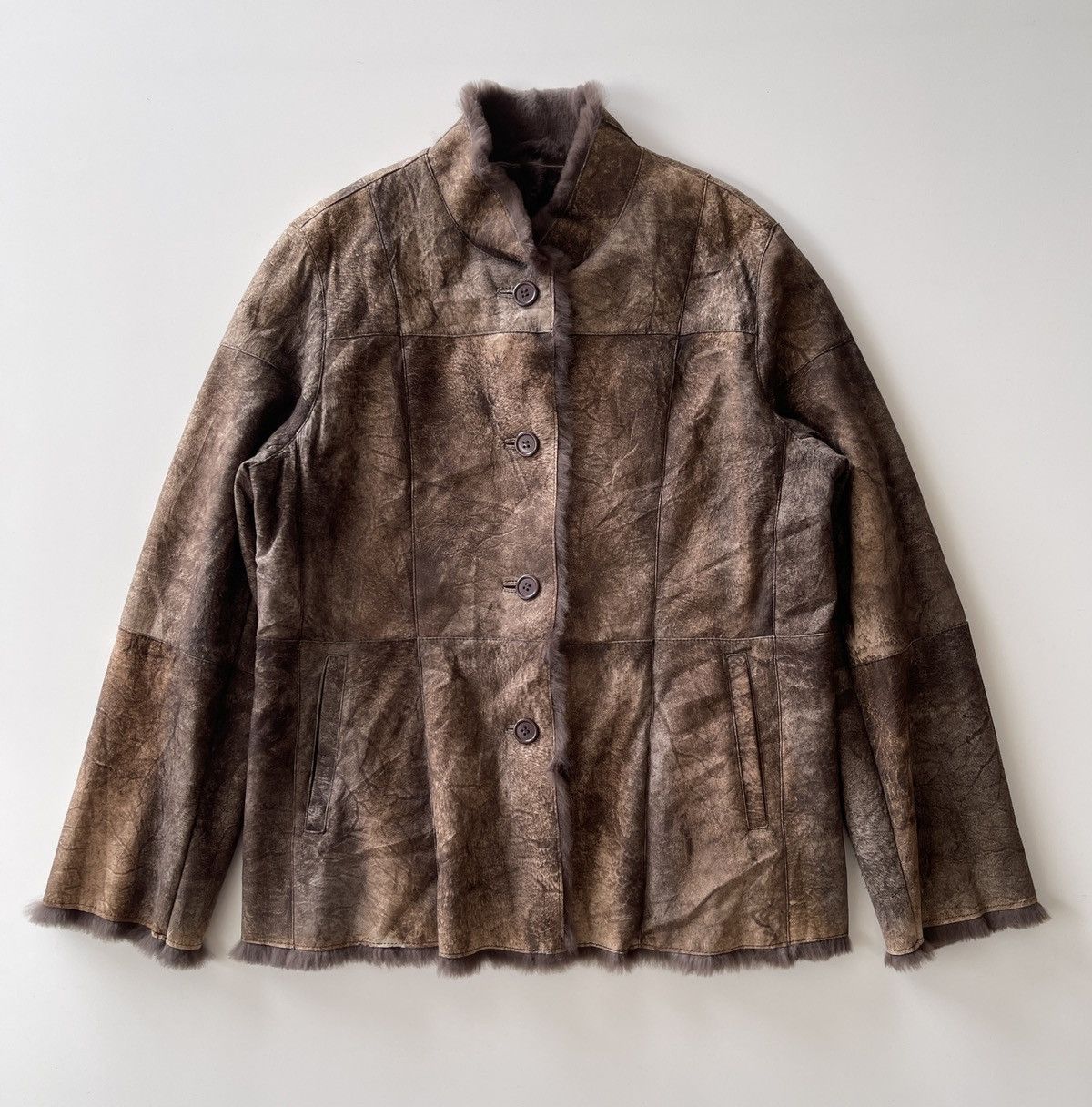 Vintage Vintage Rabbit Fur Patchwork Jacket Size L / US 10 / IT 46 - 11 Thumbnail