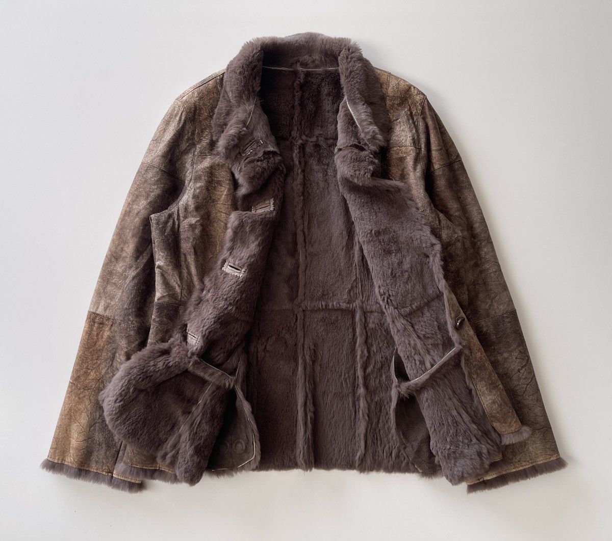 Vintage Vintage Rabbit Fur Patchwork Jacket Size L / US 10 / IT 46 - 7 Thumbnail