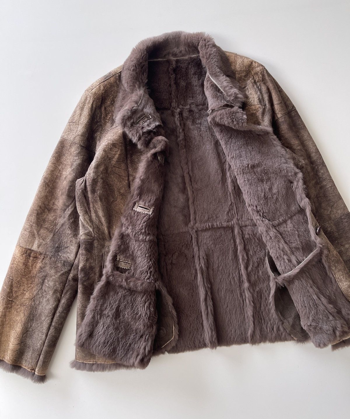 Vintage Vintage Rabbit Fur Patchwork Jacket Size L / US 10 / IT 46 - 15 Thumbnail