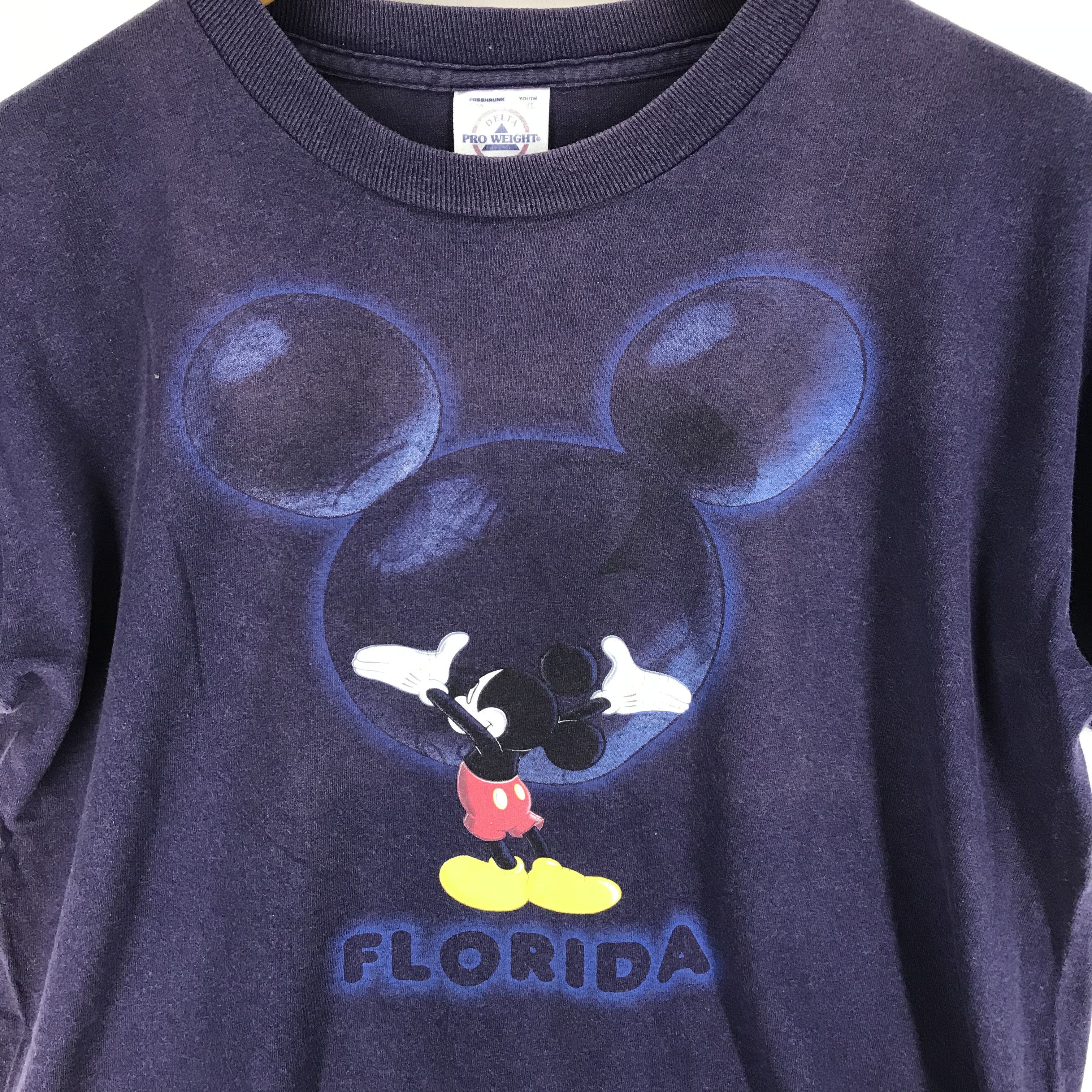 Delta 90s Vintage MICKEY MOUSE Crew Neck T Shirt #2311-80 Size US S / EU 44-46 / 1 - 3 Thumbnail