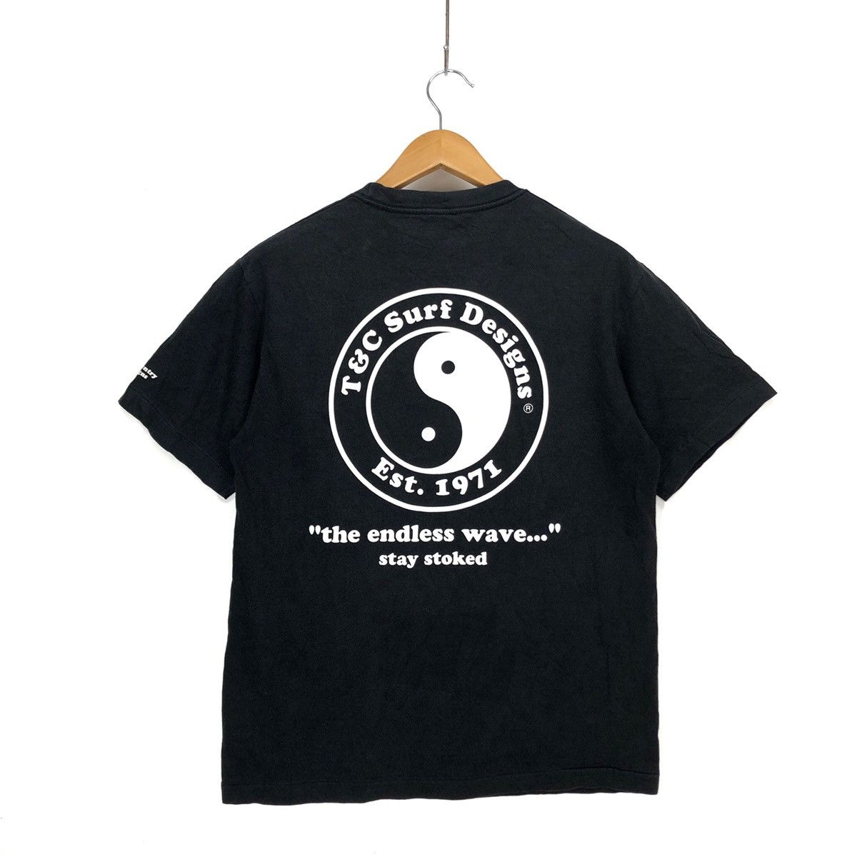 Vintage 90s Vintage T & C SURF Crew Neck T Shirt #1083-37 Size US M / EU 48-50 / 2 - 1 Thumbnail