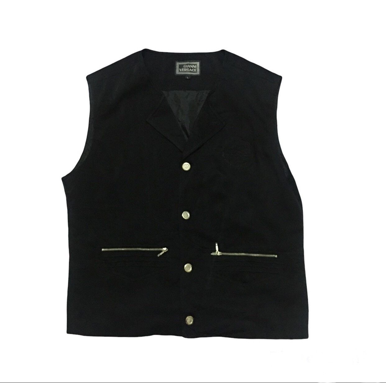 Designer × Versace × Vintage Vintage Versace nice design Vests Size US L / EU 52-54 / 3 - 1 Thumbnail