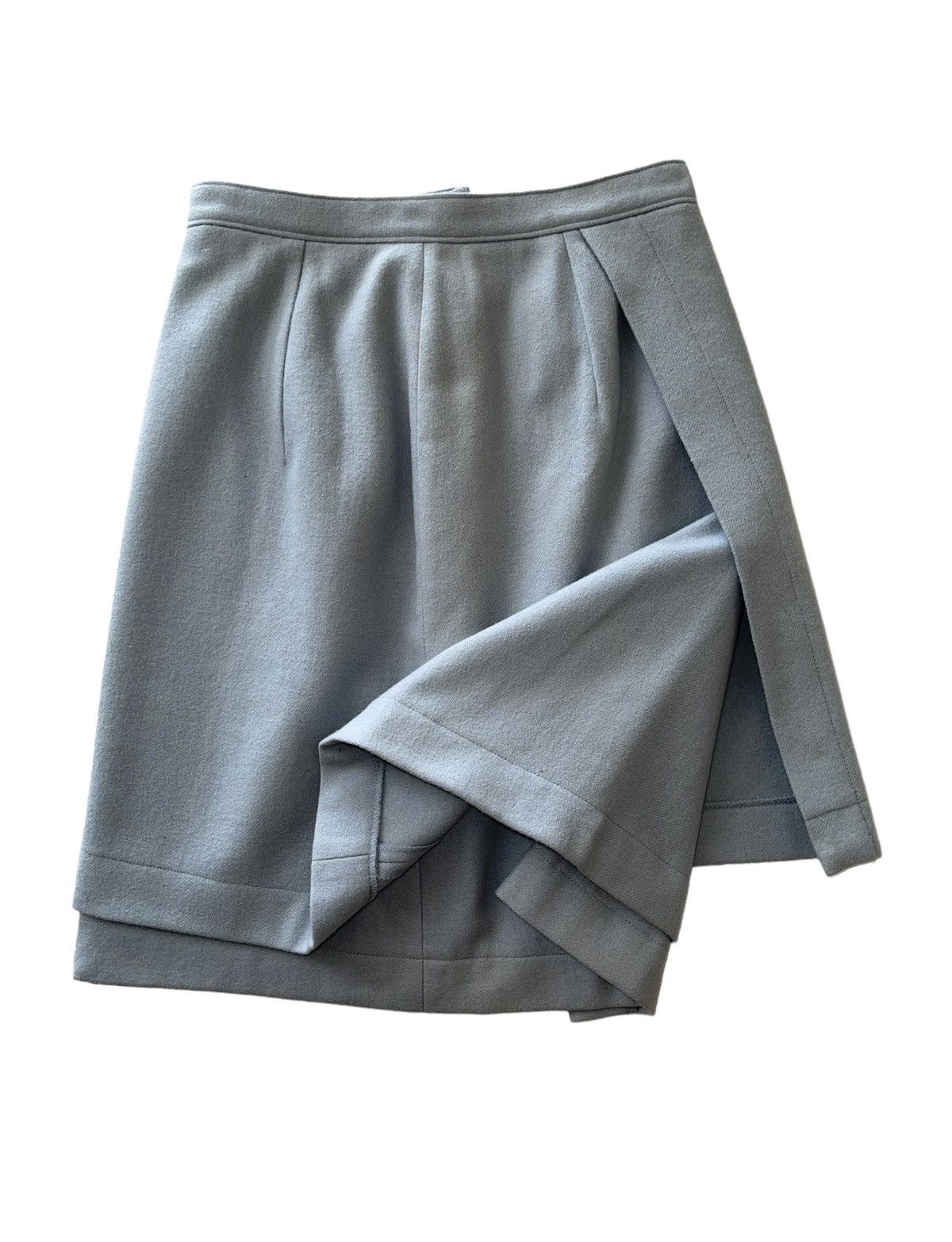 image of Comme Des Garcons x Rei Kawakubo Ad1991 Tricot Cdg Rei Kawakubo 3 Layers Skirts in Sky Blue, Women'