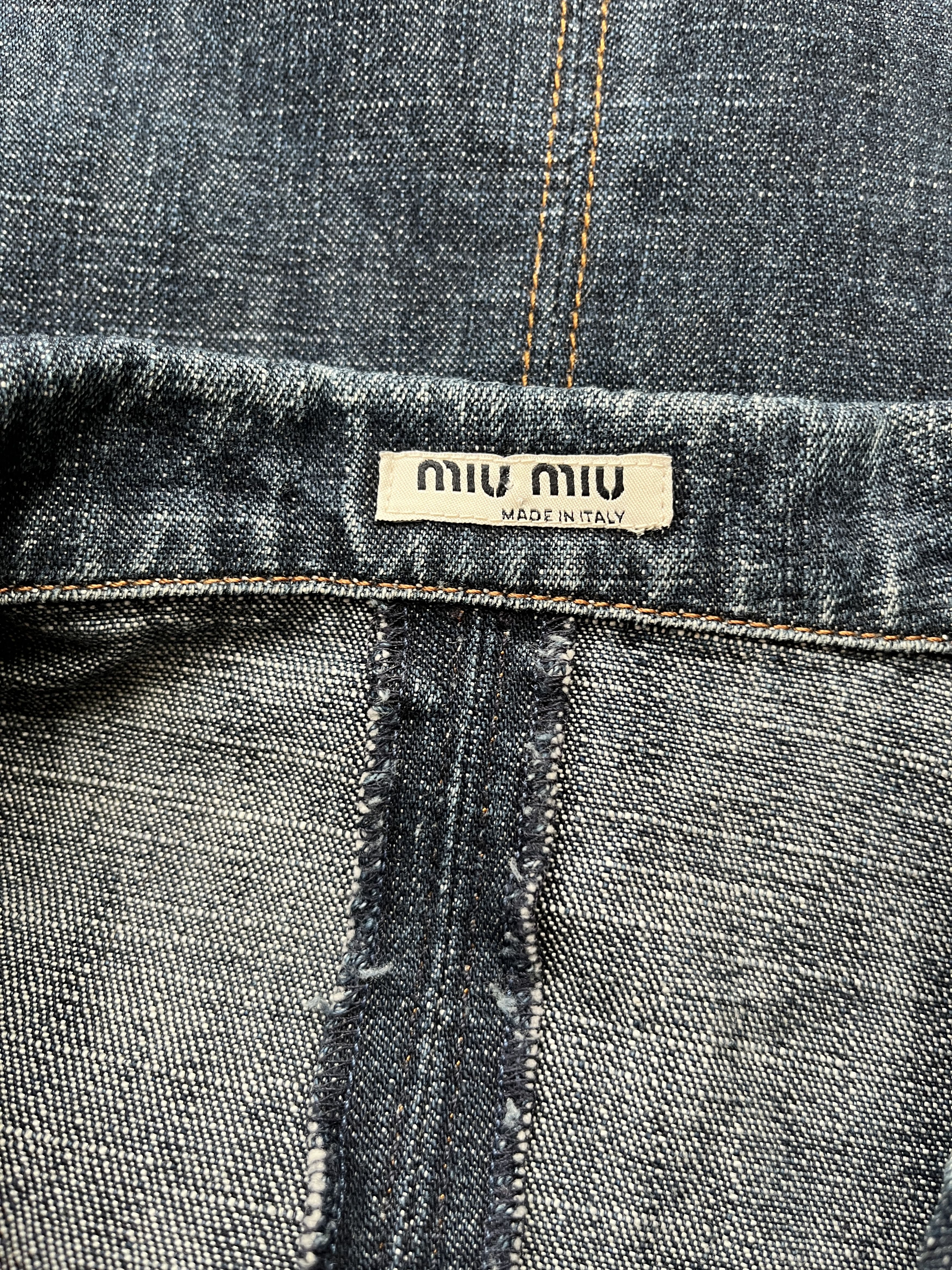 Miu Miu ⚡️QUICK SALE⚡️Miu Miu Blue Denim Jacket Blazer Size S / US 4 / IT 40 - 3 Thumbnail