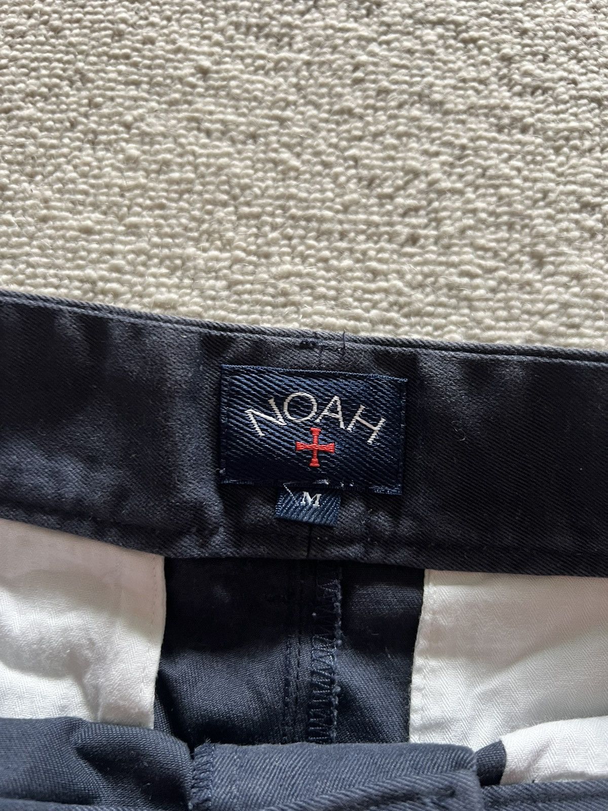 Noah Navy officer shorts chino medium Size US 32 / EU 48 - 2 Thumbnail