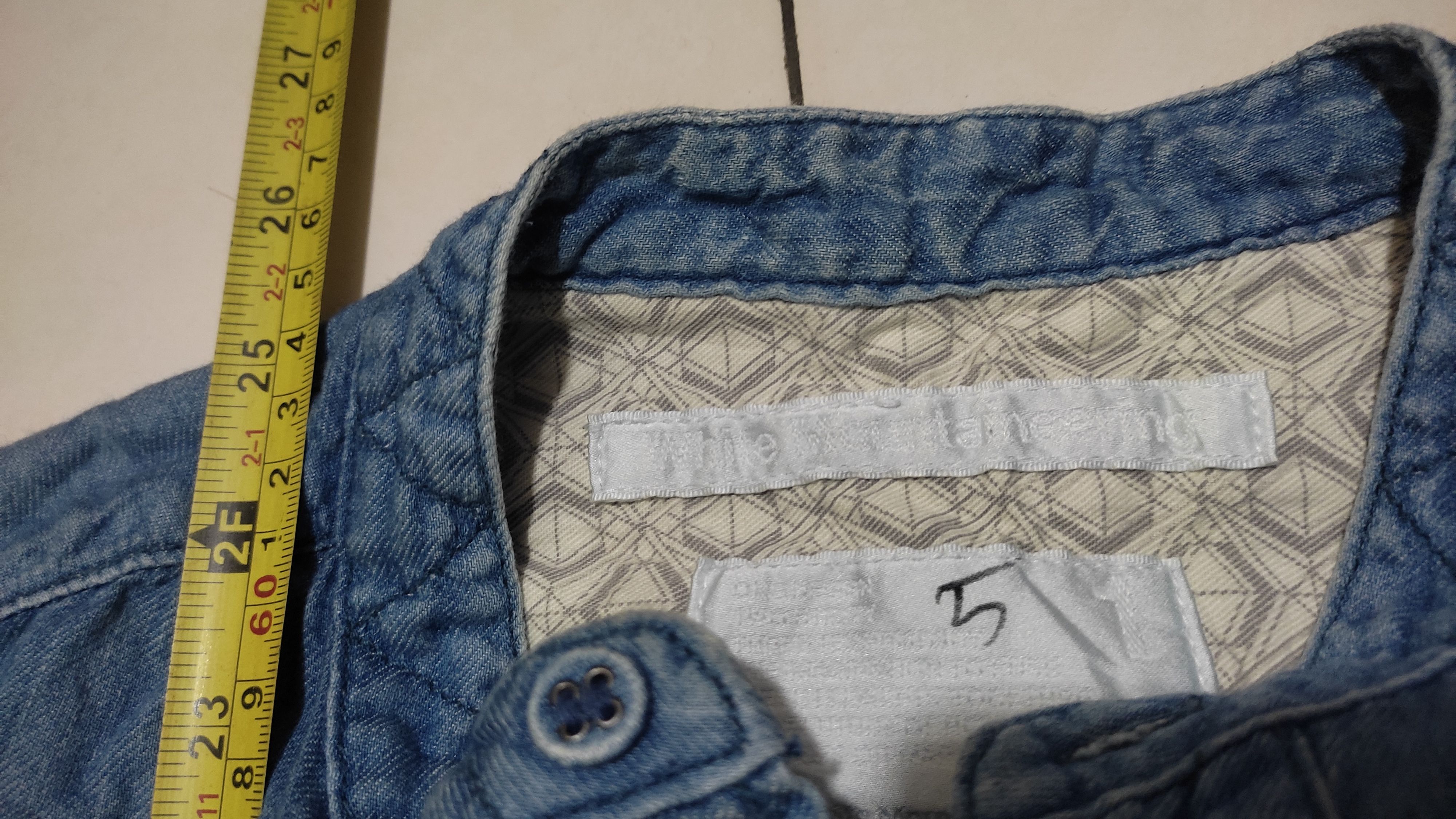 White Mountaineering Grandad Colar Denim Shirt ss14 Size US S / EU 44-46 / 1 - 4 Thumbnail