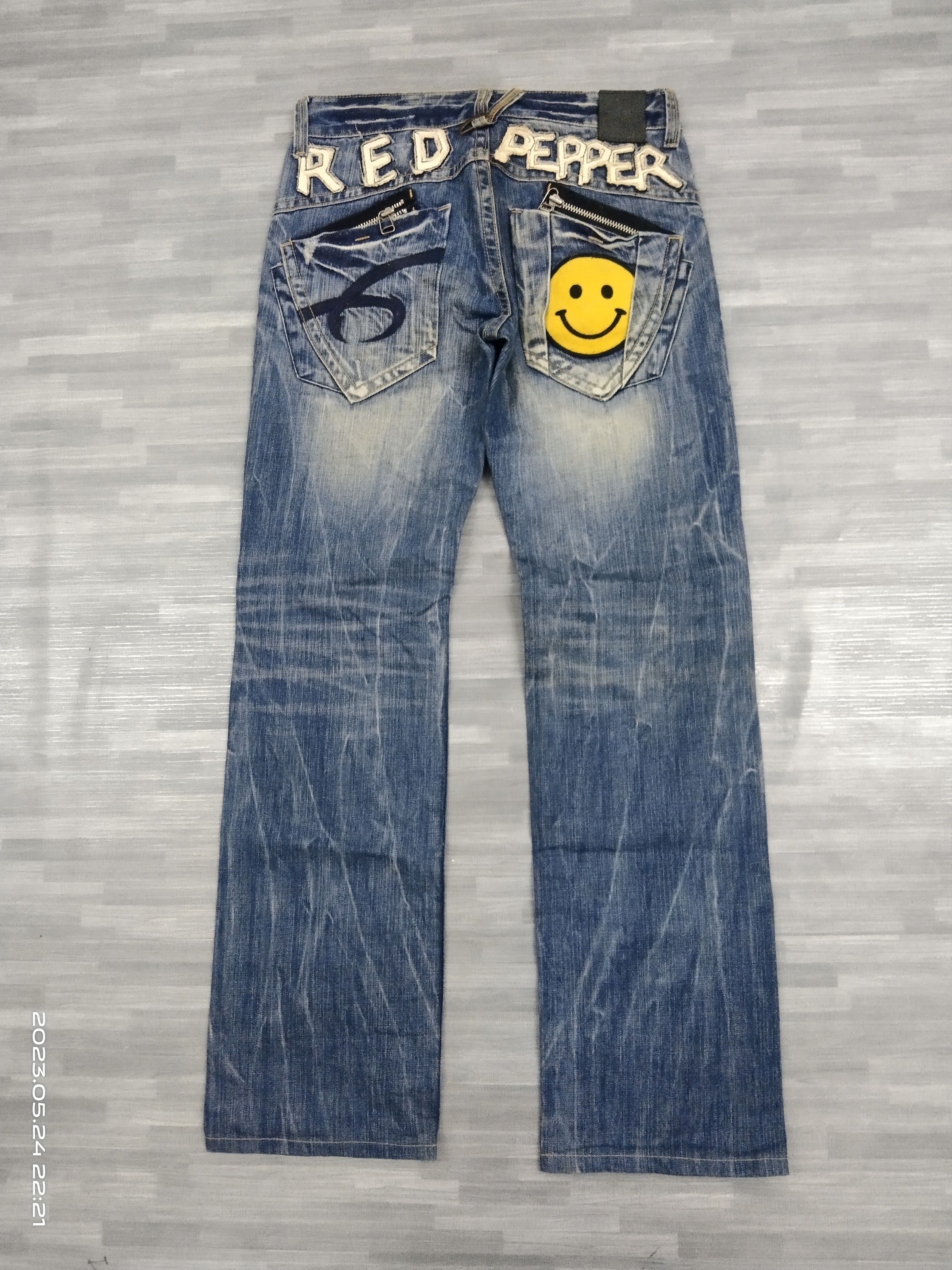 Other SMILE KAPITAL STYLE RED PAPPER DENIM PANTS Size US 30 / EU 46 - 3 Thumbnail