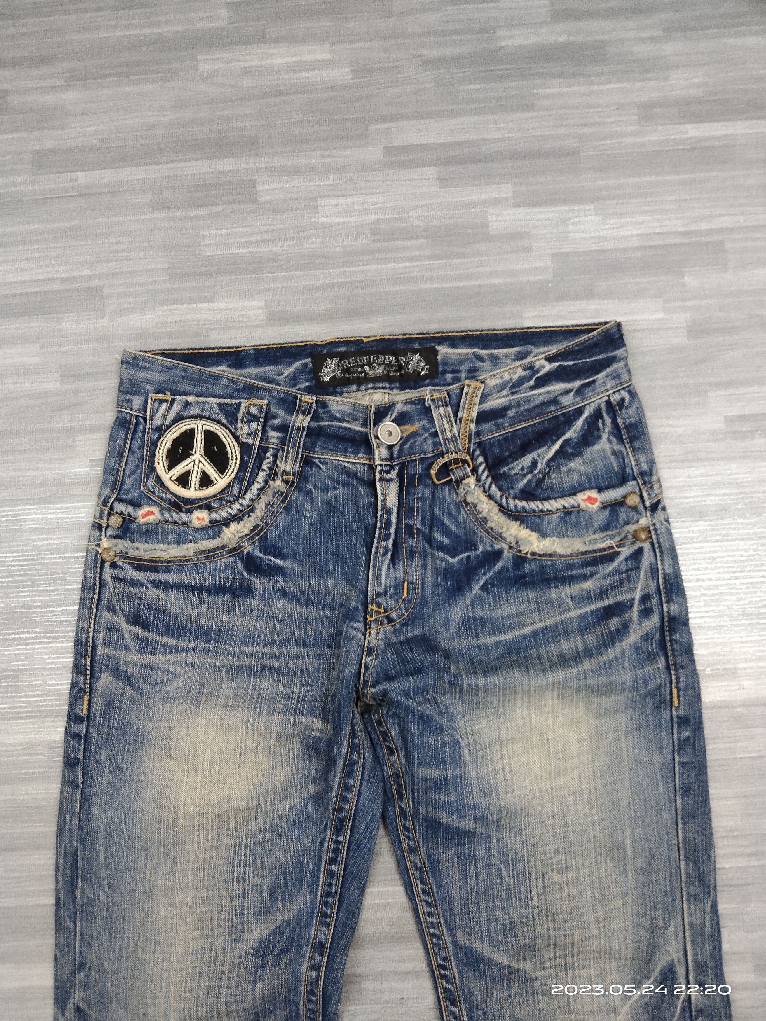 Other SMILE KAPITAL STYLE RED PAPPER DENIM PANTS Size US 30 / EU 46 - 4 Thumbnail