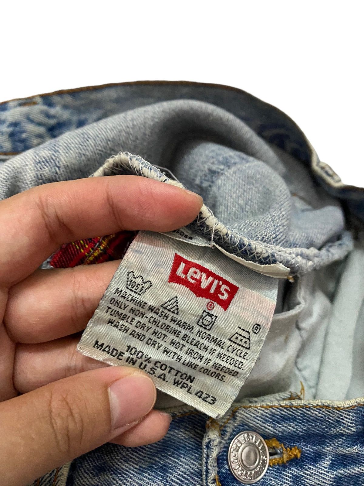 Levi's Vintage Levi's 501 Distressed Punk Bondage Style made USA Size US 32 / EU 48 - 10 Thumbnail