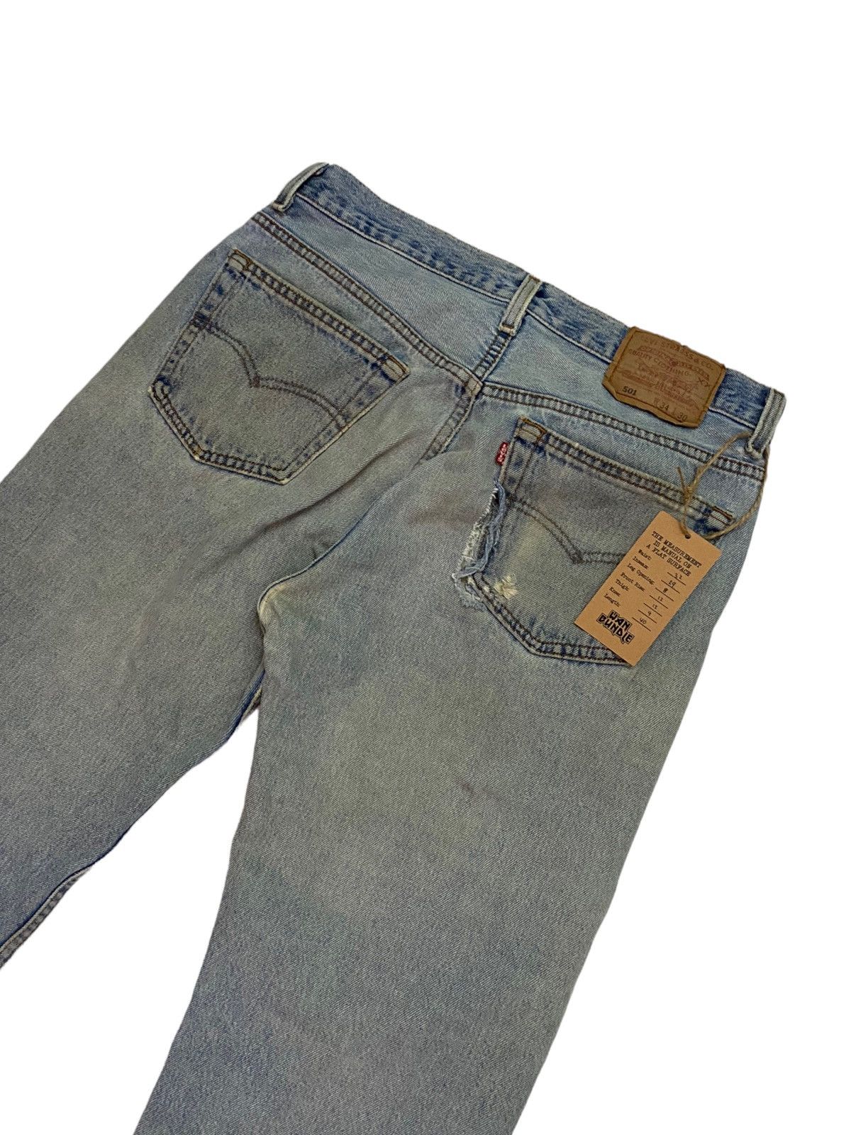 Levi's Vintage Levi's 501 Distressed Punk Bondage Style made USA Size US 32 / EU 48 - 6 Thumbnail