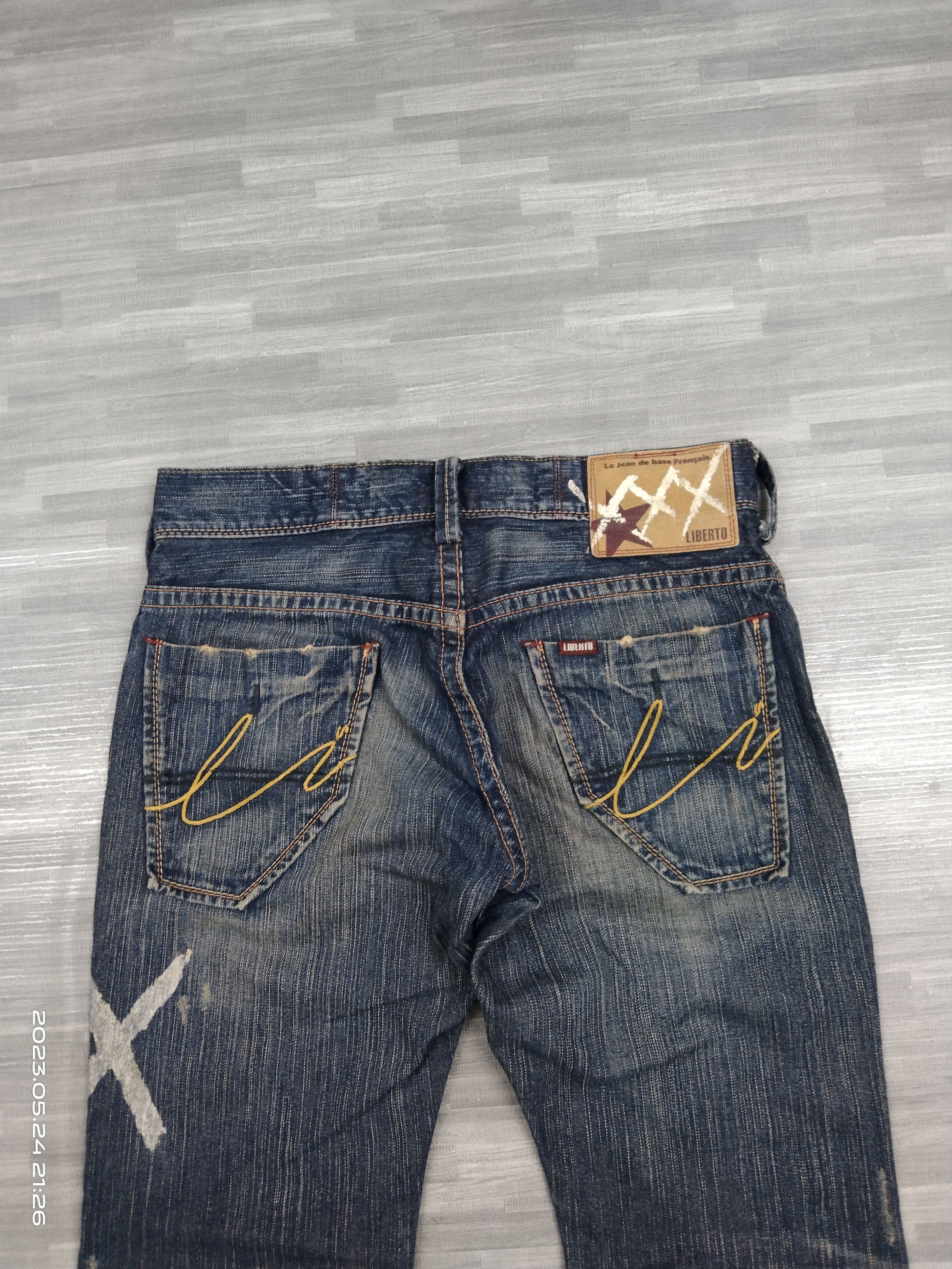 Vintage FLARE SICK LIBERTO DENIM PANTS Size US 29 - 5 Thumbnail