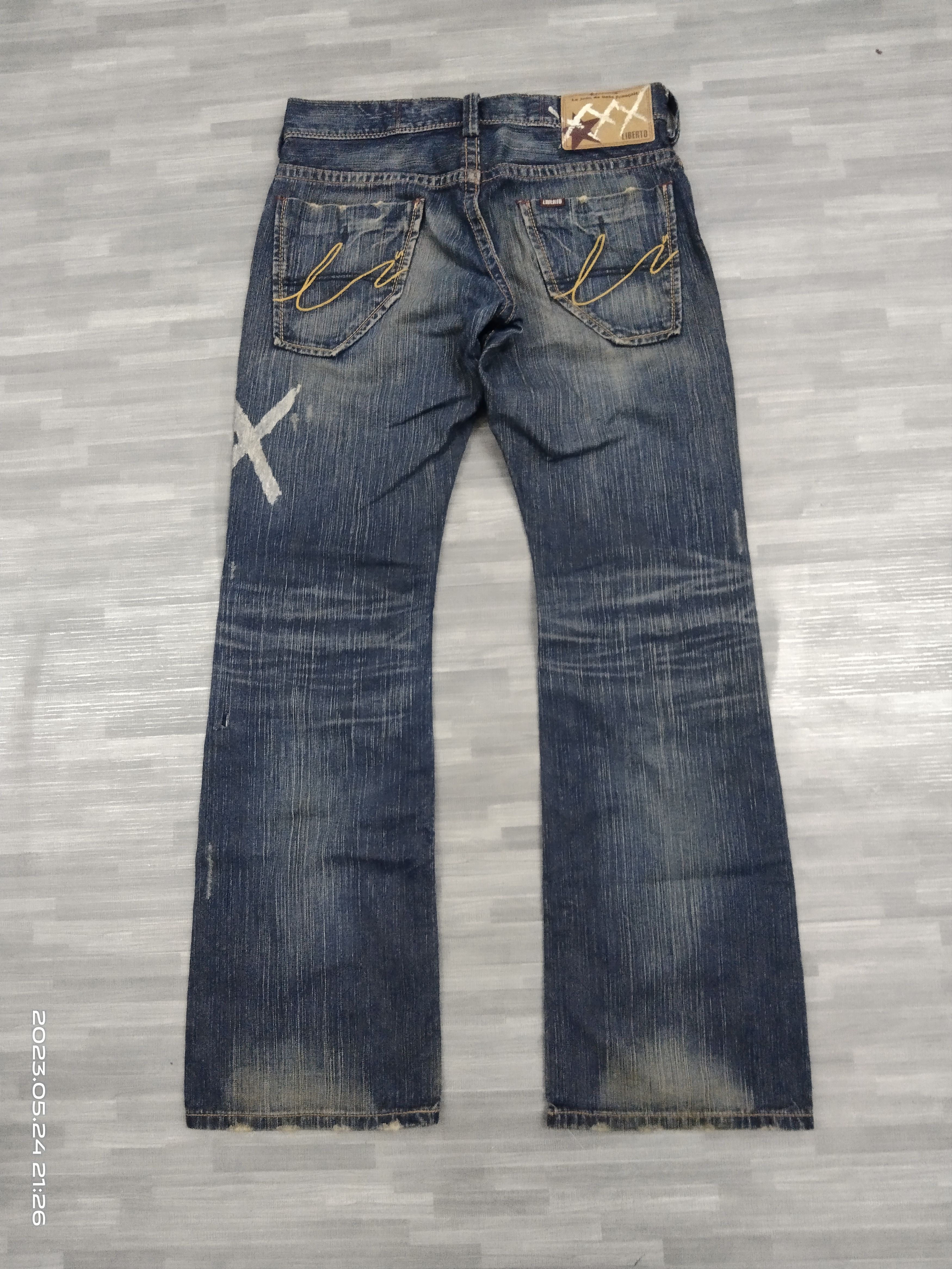 Vintage FLARE SICK LIBERTO DENIM PANTS Size US 29 - 3 Thumbnail
