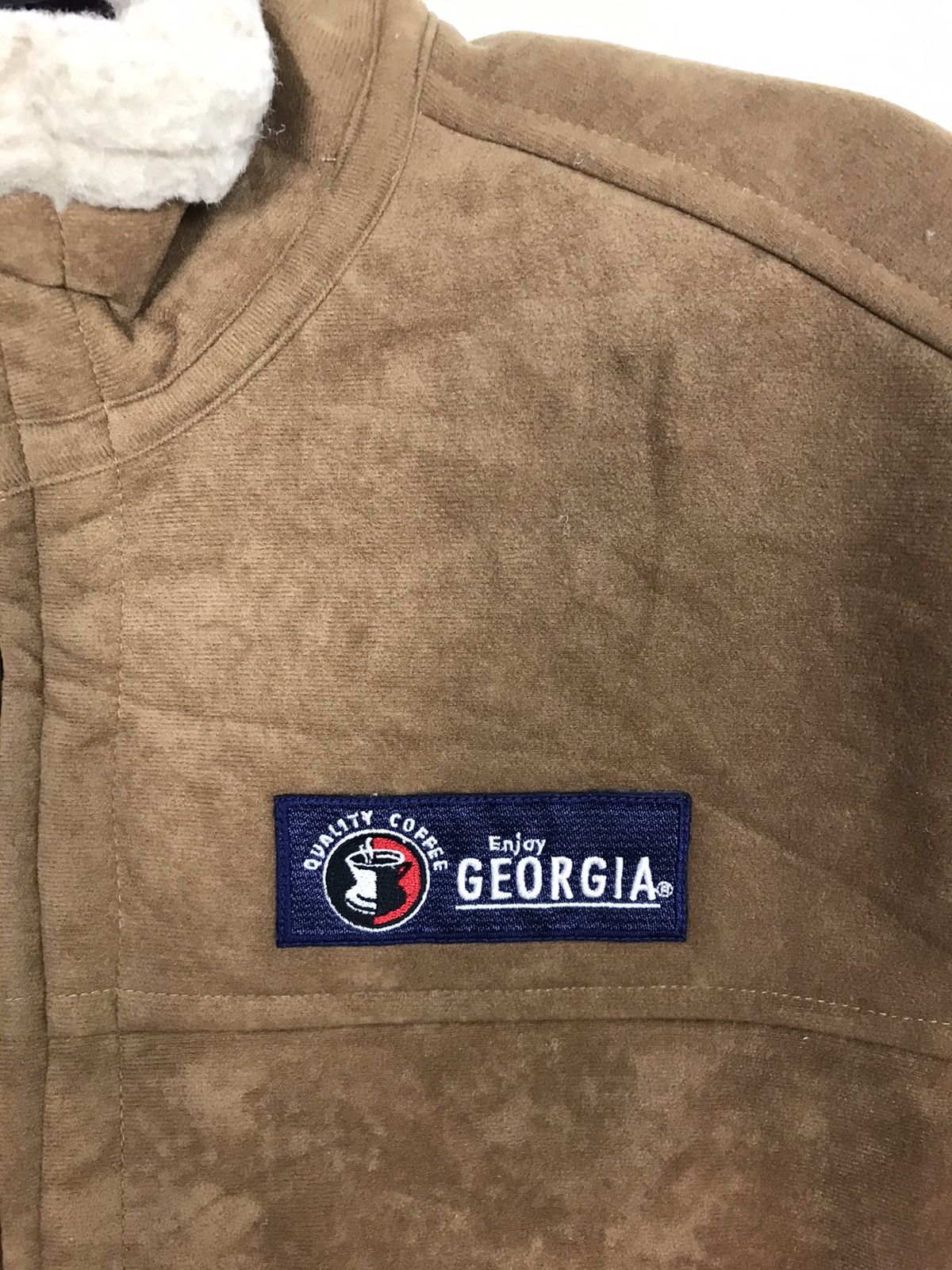 Vintage Georgia Shearling Sherpa Jacket Zipper Double Pocket Size US L / EU 52-54 / 3 - 5 Thumbnail