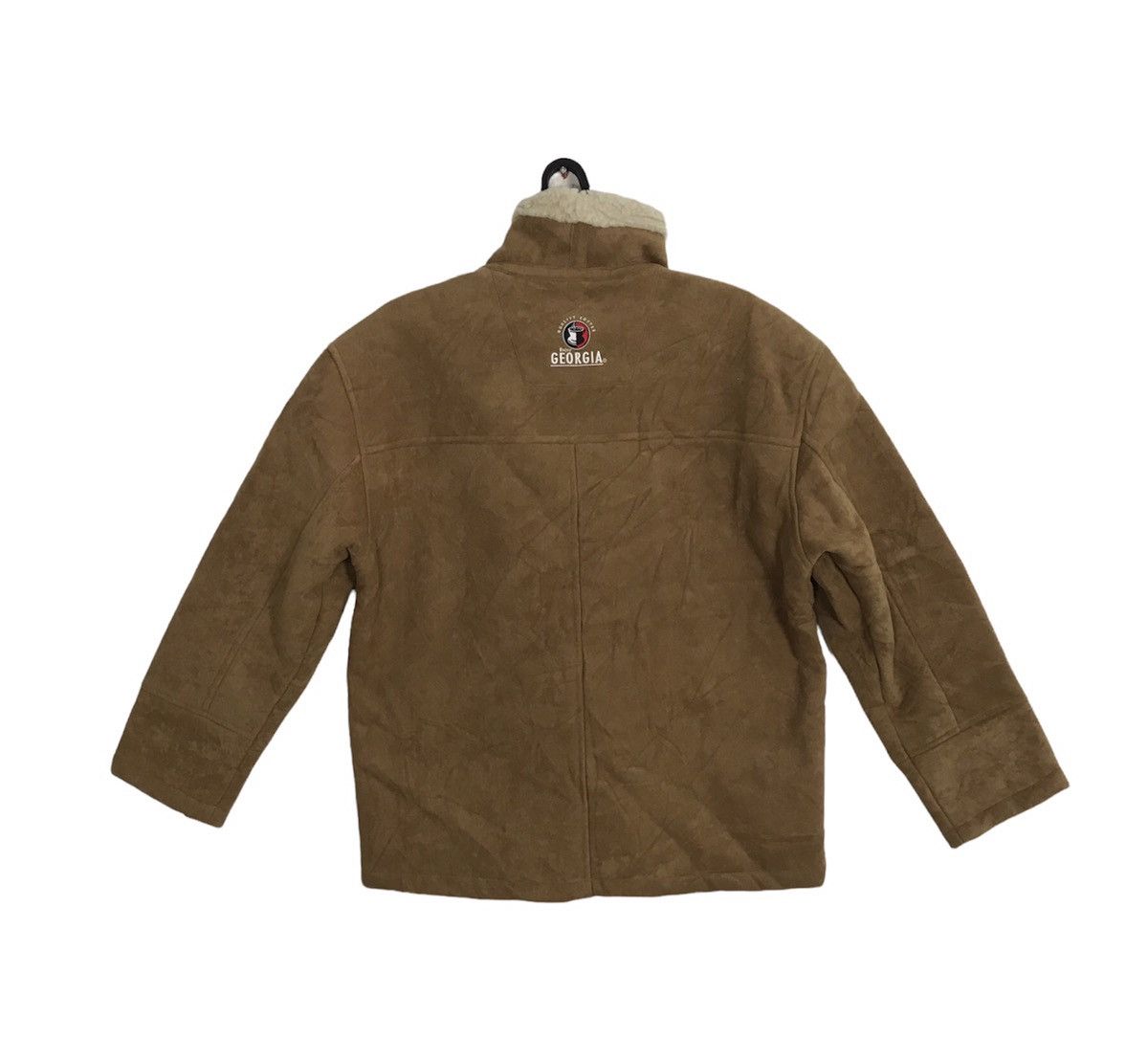 Vintage Georgia Shearling Sherpa Jacket Zipper Double Pocket Size US L / EU 52-54 / 3 - 2 Thumbnail