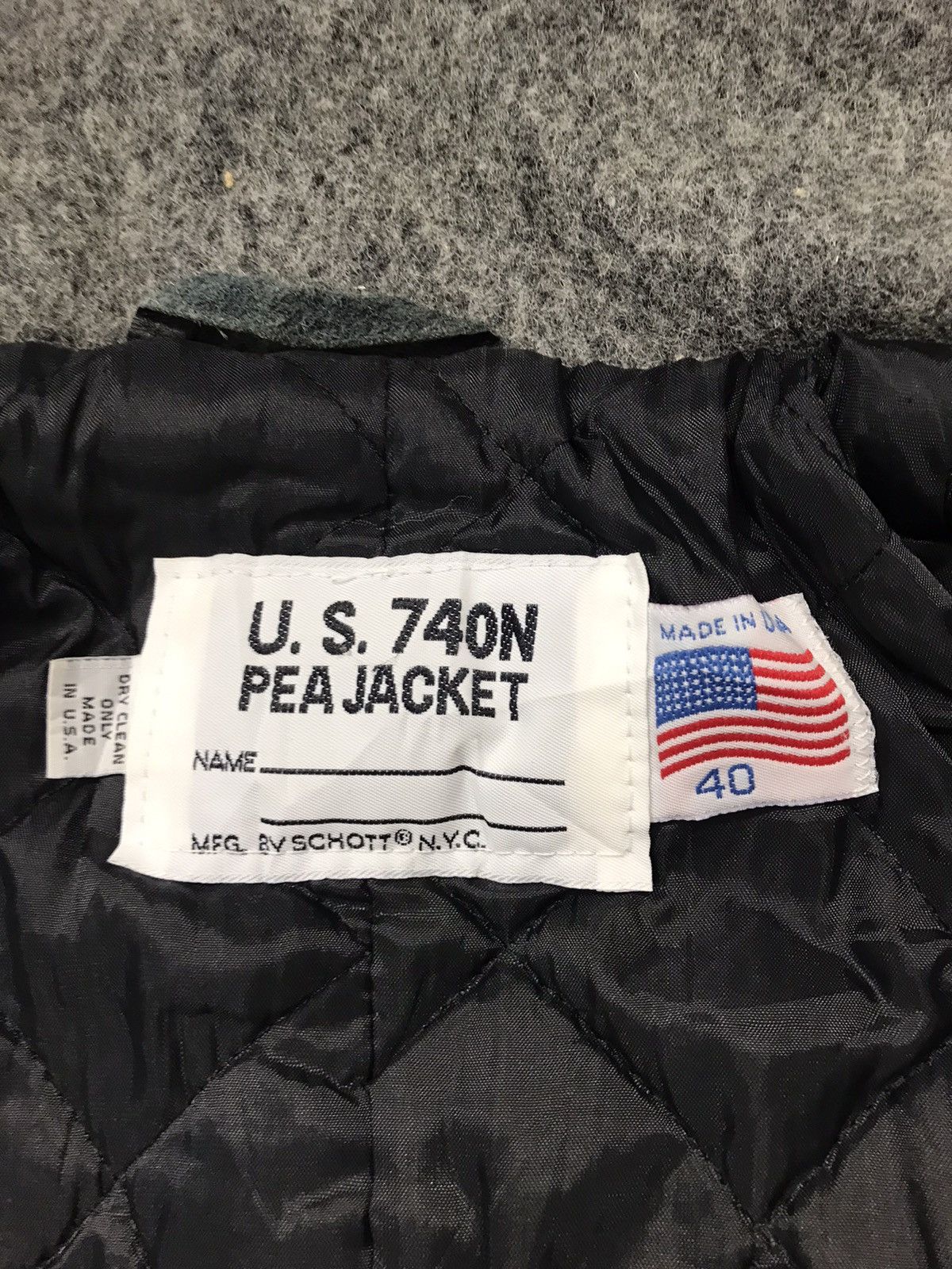 Schott U.S. 740N Schott Peajacket Double Breasted Jacket Size US L / EU 52-54 / 3 - 8 Thumbnail