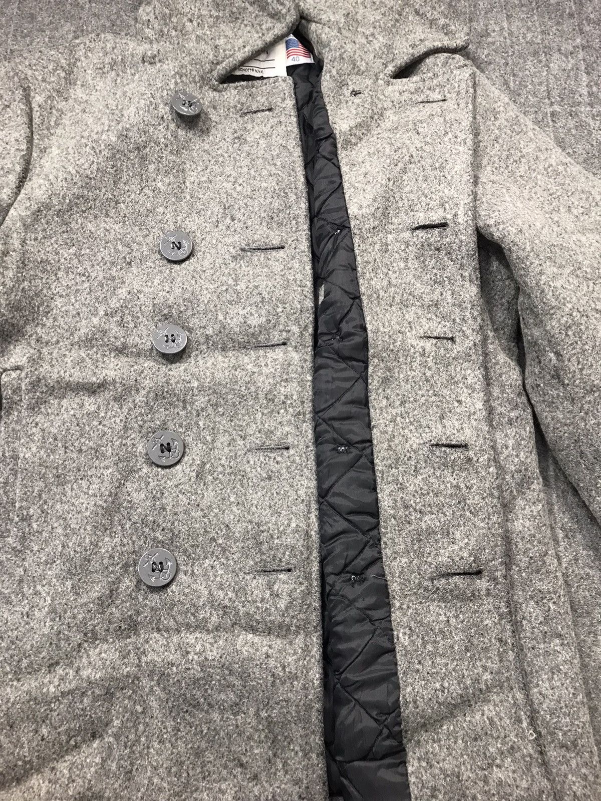 Schott U.S. 740N Schott Peajacket Double Breasted Jacket Size US L / EU 52-54 / 3 - 6 Thumbnail