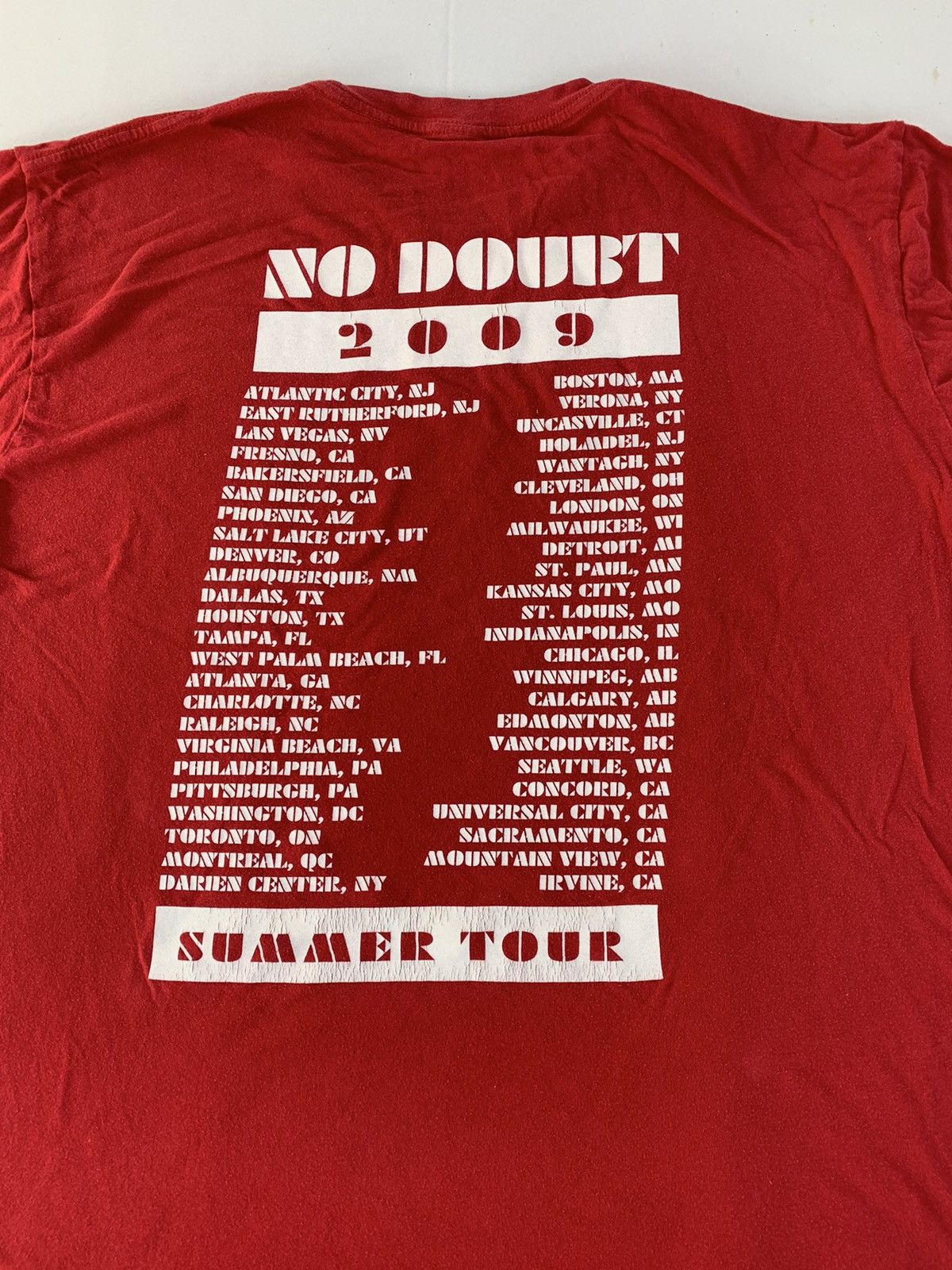 Band Tees No Doubt Summer Tour 2009 Promo Vintage Y2k Tee Size US L / EU 52-54 / 3 - 4 Thumbnail