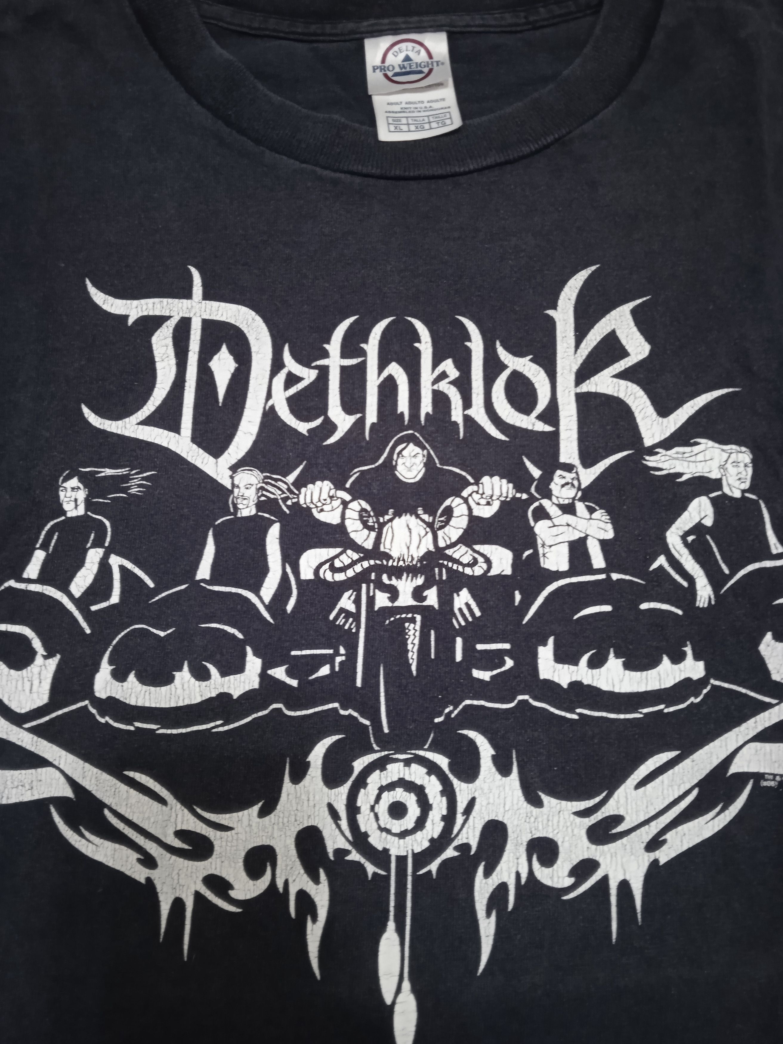 Vintage Vintage 2000s Dethklok Cartoon Network T Shirt Size US XL / EU 56 / 4 - 3 Thumbnail
