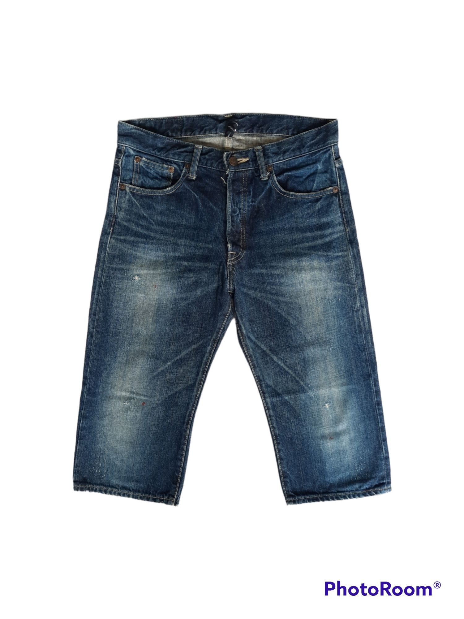 🔥Japanese brand glamls stonewash denim short pants