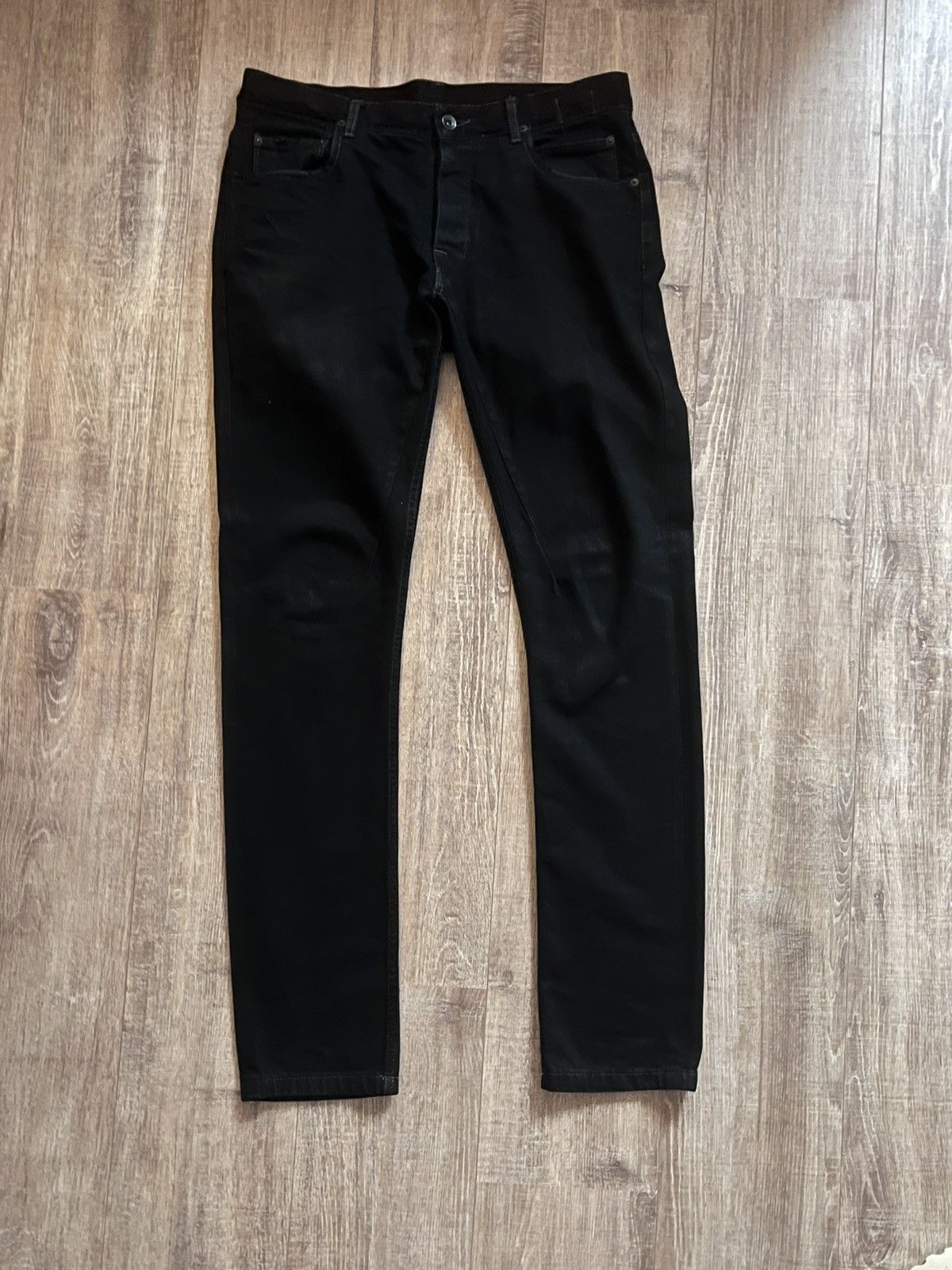 image of Rick Owens Detroit Jeans in Black, Men's (Size 32)