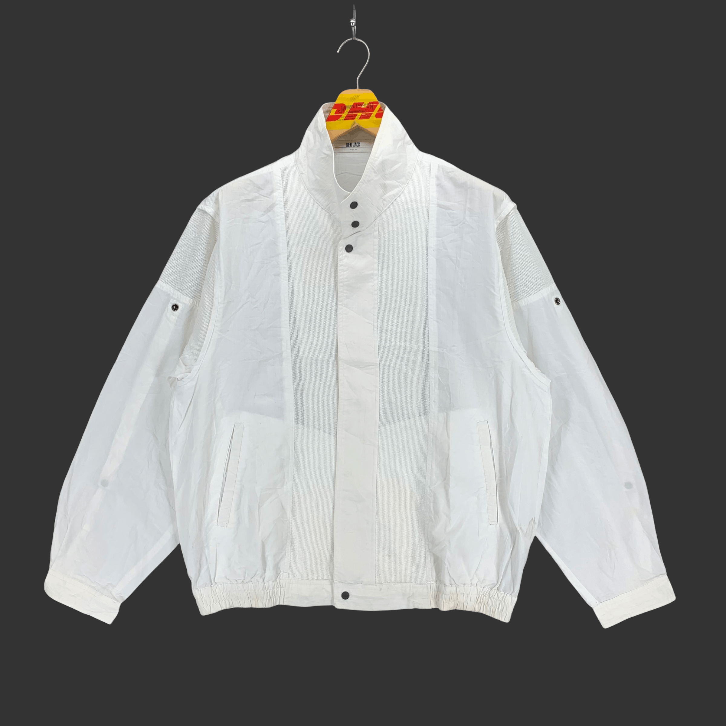 Japanese Brand Ken Jack White Lite Jacket #3214-56 Size US L / EU 52-54 / 3 - 1 Thumbnail