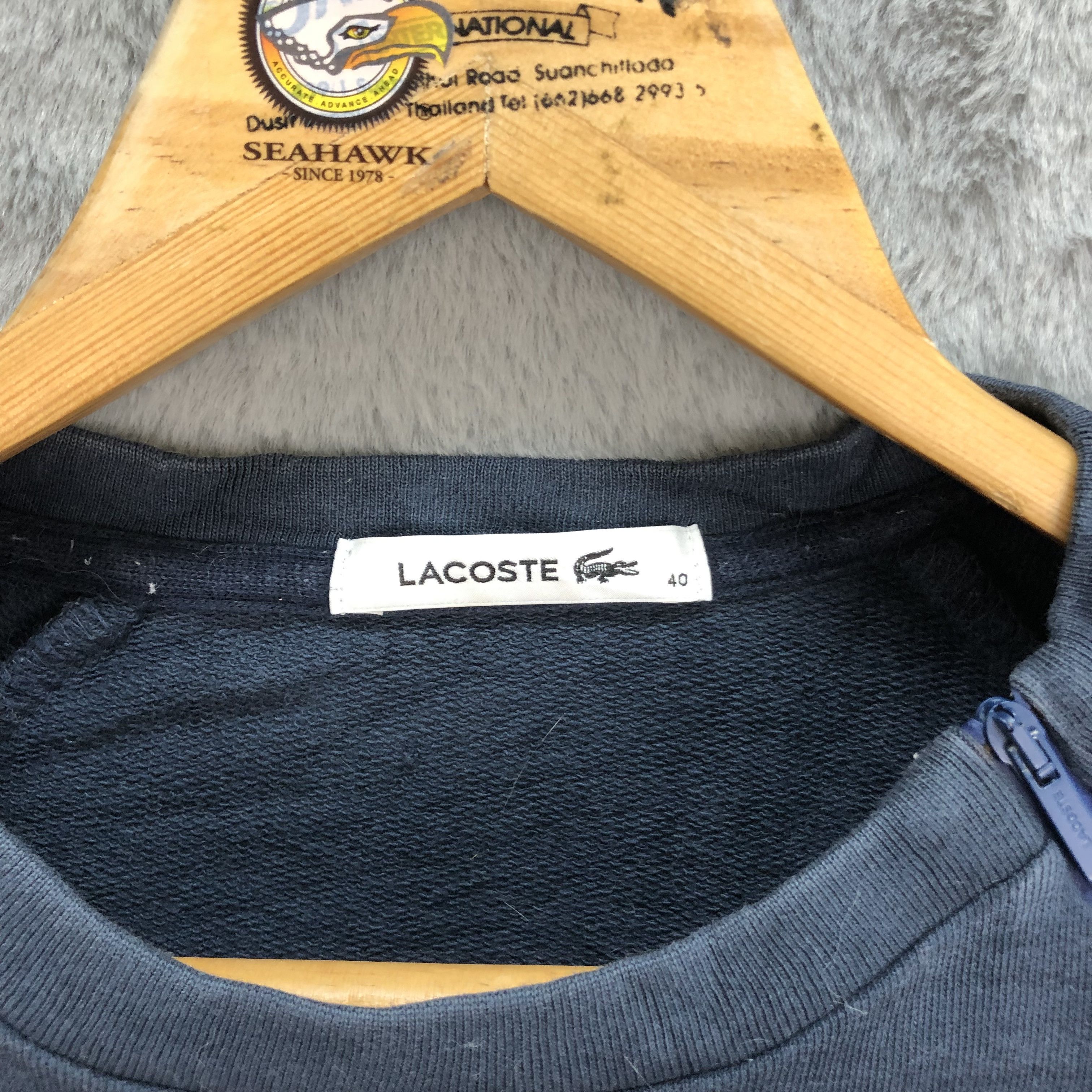 Lacoste Lacoste Embroidery Big Logo Sweatshirts #5019-34 Size S / US 4 / IT 40 - 7 Thumbnail