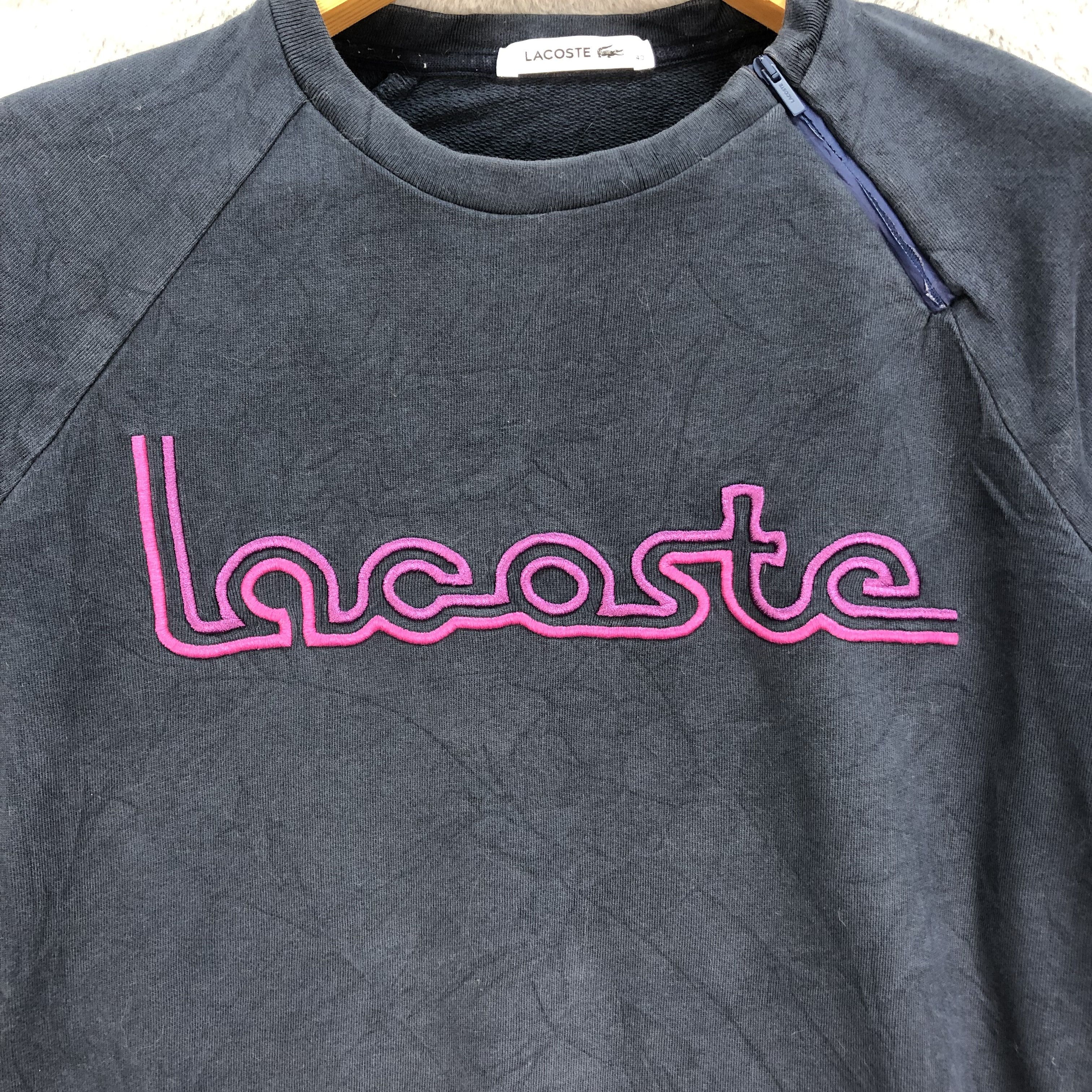Lacoste Lacoste Embroidery Big Logo Sweatshirts #5019-34 Size S / US 4 / IT 40 - 3 Thumbnail